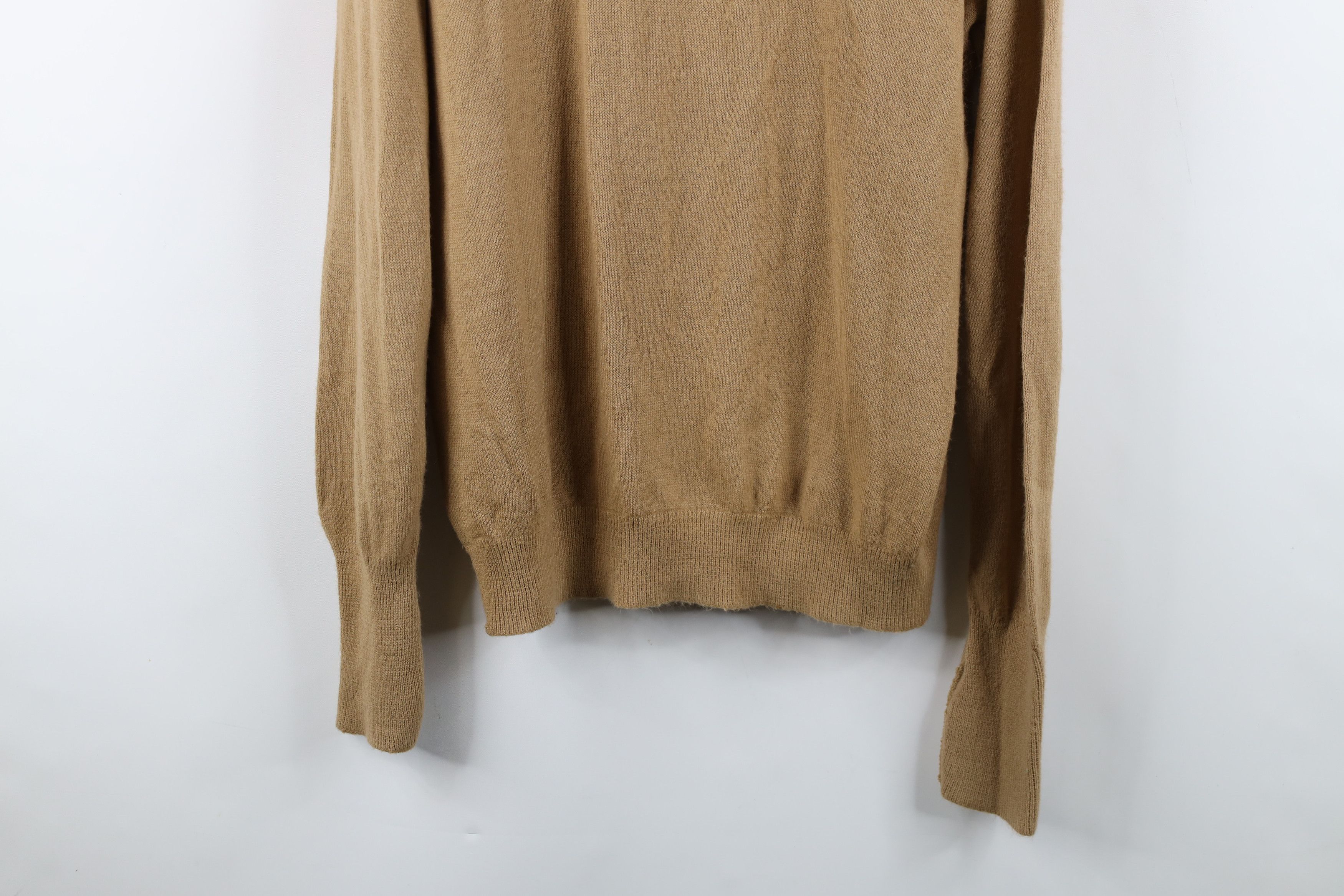 Lacoste Vintage 80s Izod Lacoste Croc Logo Knit Sweater Brown USA Size US L / EU 52-54 / 3 - 13 Thumbnail