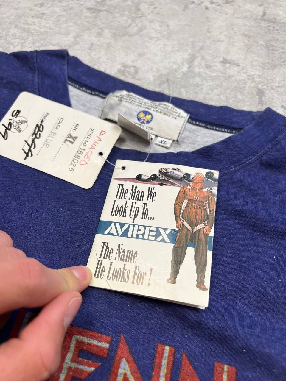 Avirex Vintage Avirex T-Shirt Big Logo With Labels Size US XL / EU 56 / 4 - 12 Thumbnail
