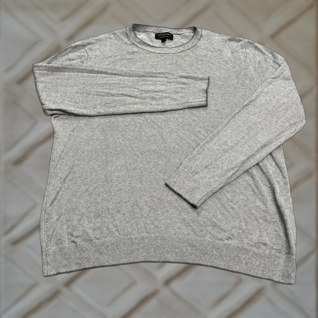 Banana Republic Banana Republic Premium Luxe Yard Men Large Gray Crew Neck Pullover Sweater Knit Size US L / EU 52-54 / 3 - 1 Thumbnail