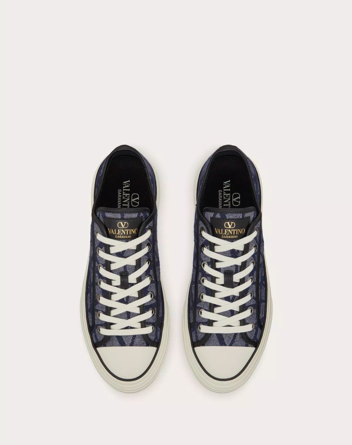 Valentino oc11z0625 Denim Effect Jacquard Sneaker in Multicolor Size US 10 / EU 43 - 4 Thumbnail