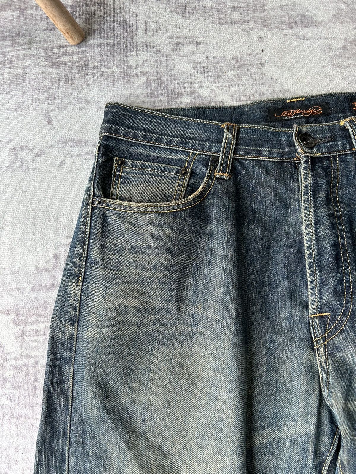 Ed Hardy Ed Hardy Big Spellout Denim Size US 34 / EU 50 - 10 Thumbnail