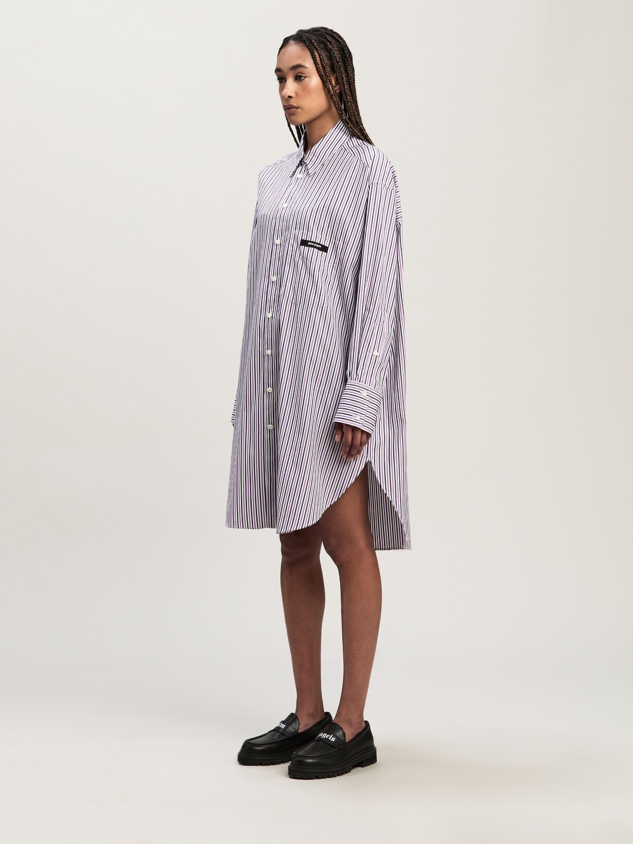 Palm Angels o1y1125 Shirt Mini Dress in Multicolor Size XS / US 0-2 / IT 36-38 - 3 Thumbnail