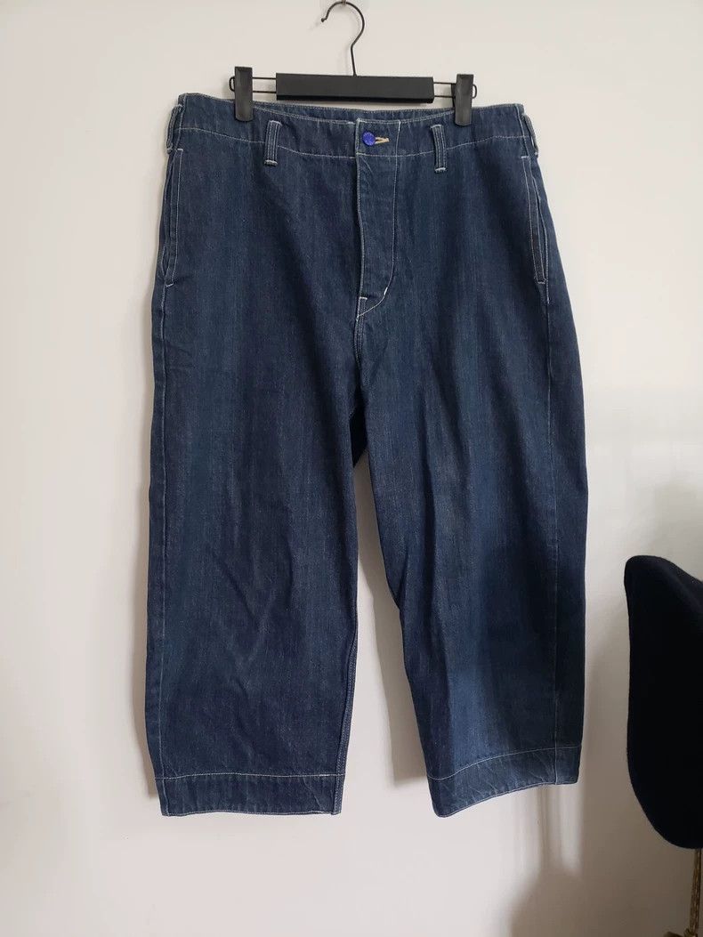 Porter Classic Denim Cropped Pants