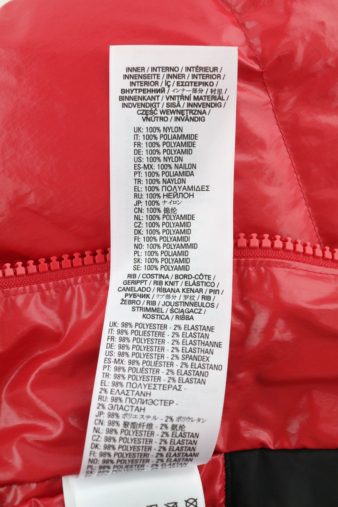 Diesel W-STEN L Red Duck Down Quilted Zip Jacket 40014 Size US L / EU 52-54 / 3 - 11 Thumbnail