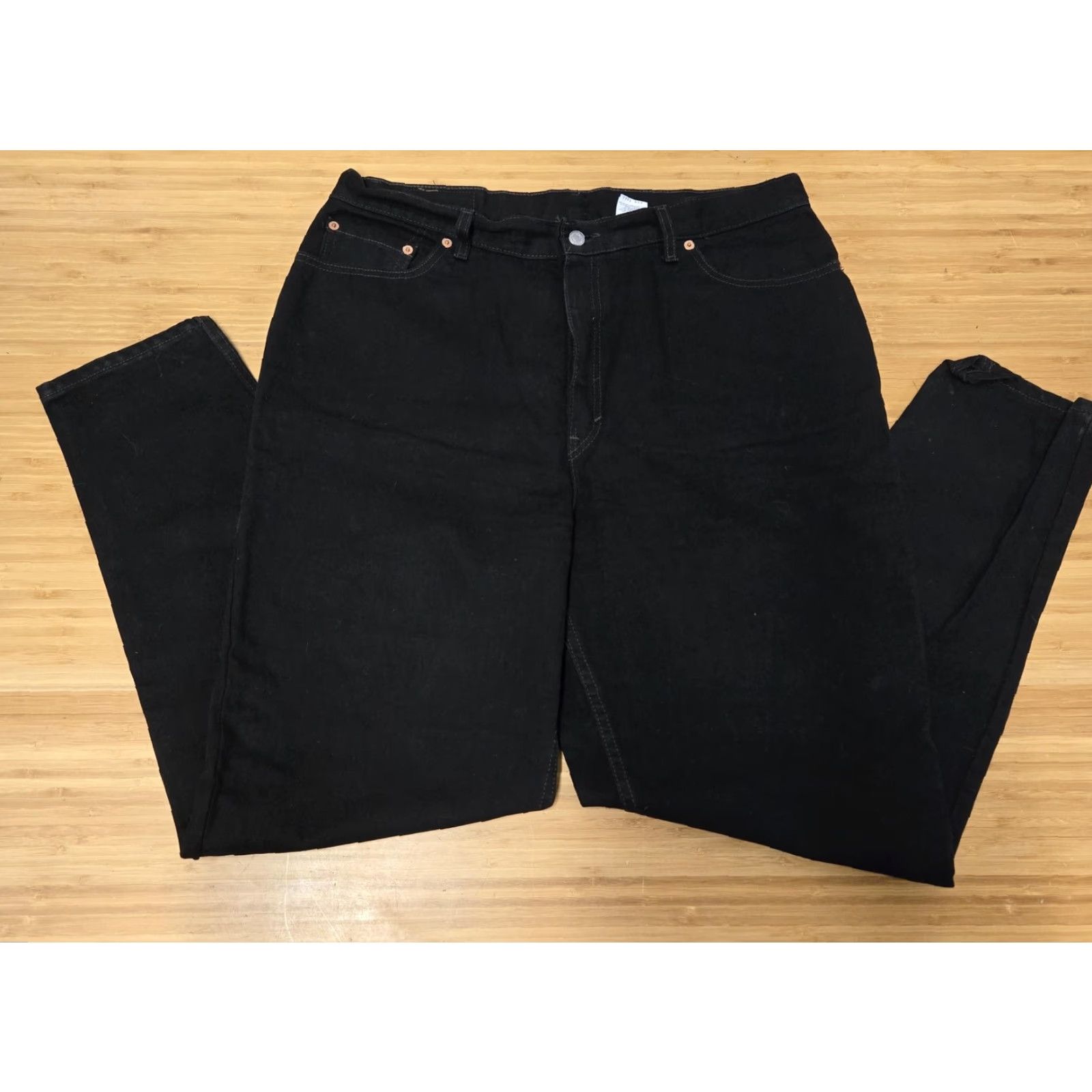 Levi's VINTAGE Levi's 550 Jeans Womens 18W Black Relaxed Fit Tapered Leg Made USA 90s Size 40" / US 18 - 5 Thumbnail