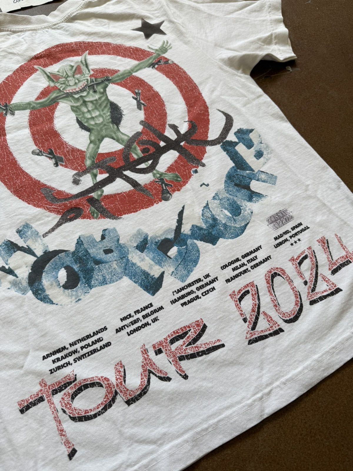Travis Scott Travis Scott Utopia European Tour Tee Medium Size US M / EU 48-50 / 2 - 6 Thumbnail