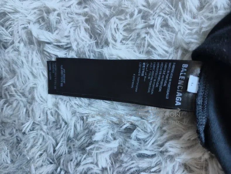 Balenciaga Balenciaga Black Tie-Dye Iron Tower Flame Short Sleeve Size US XL / EU 56 / 4 - 5 Thumbnail
