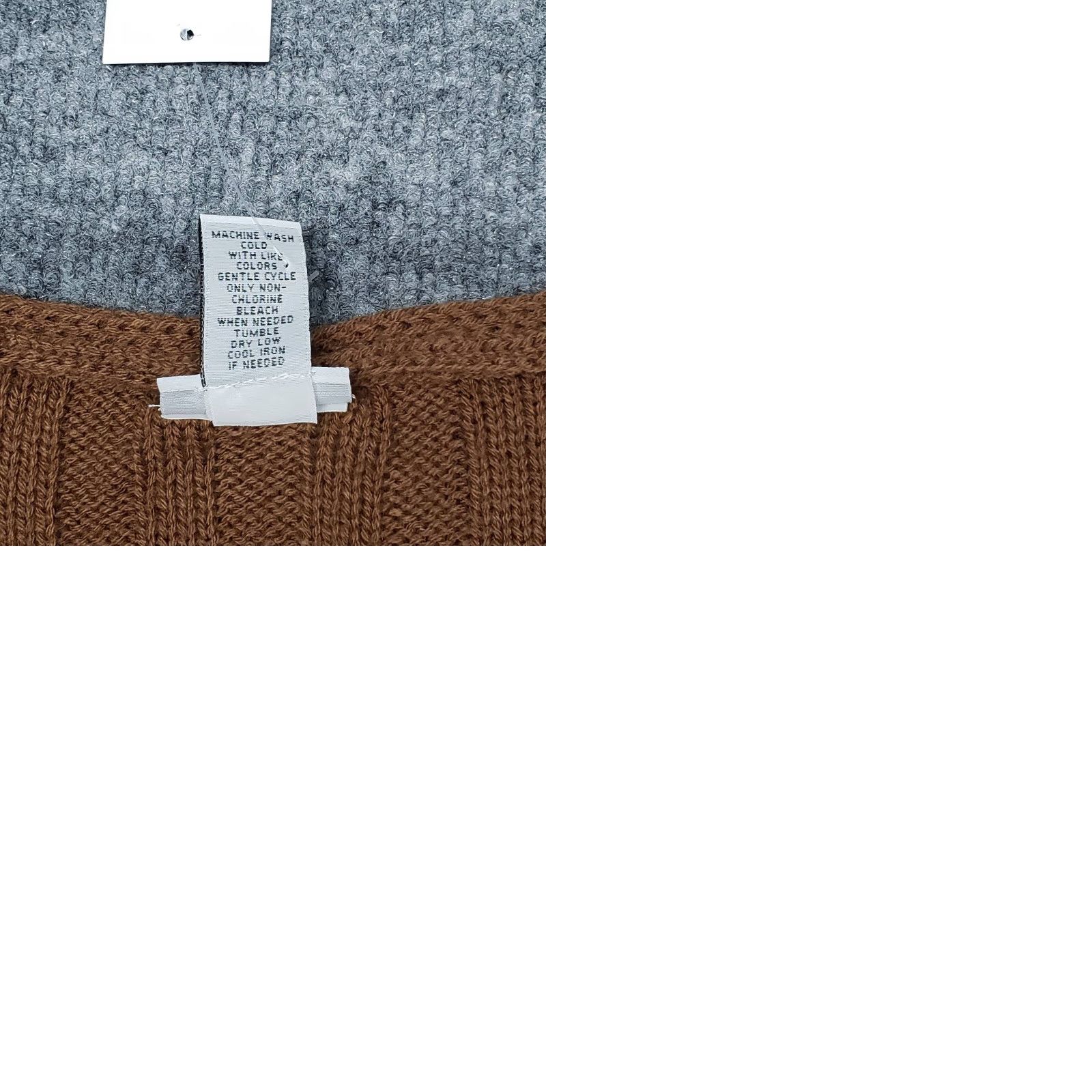Vintage Rue21 Sweater Womens M Brown Long Sleeve V-Neck Pullover Distressed Edges New Size M / US 6-8 / IT 42-44 - 9 Thumbnail