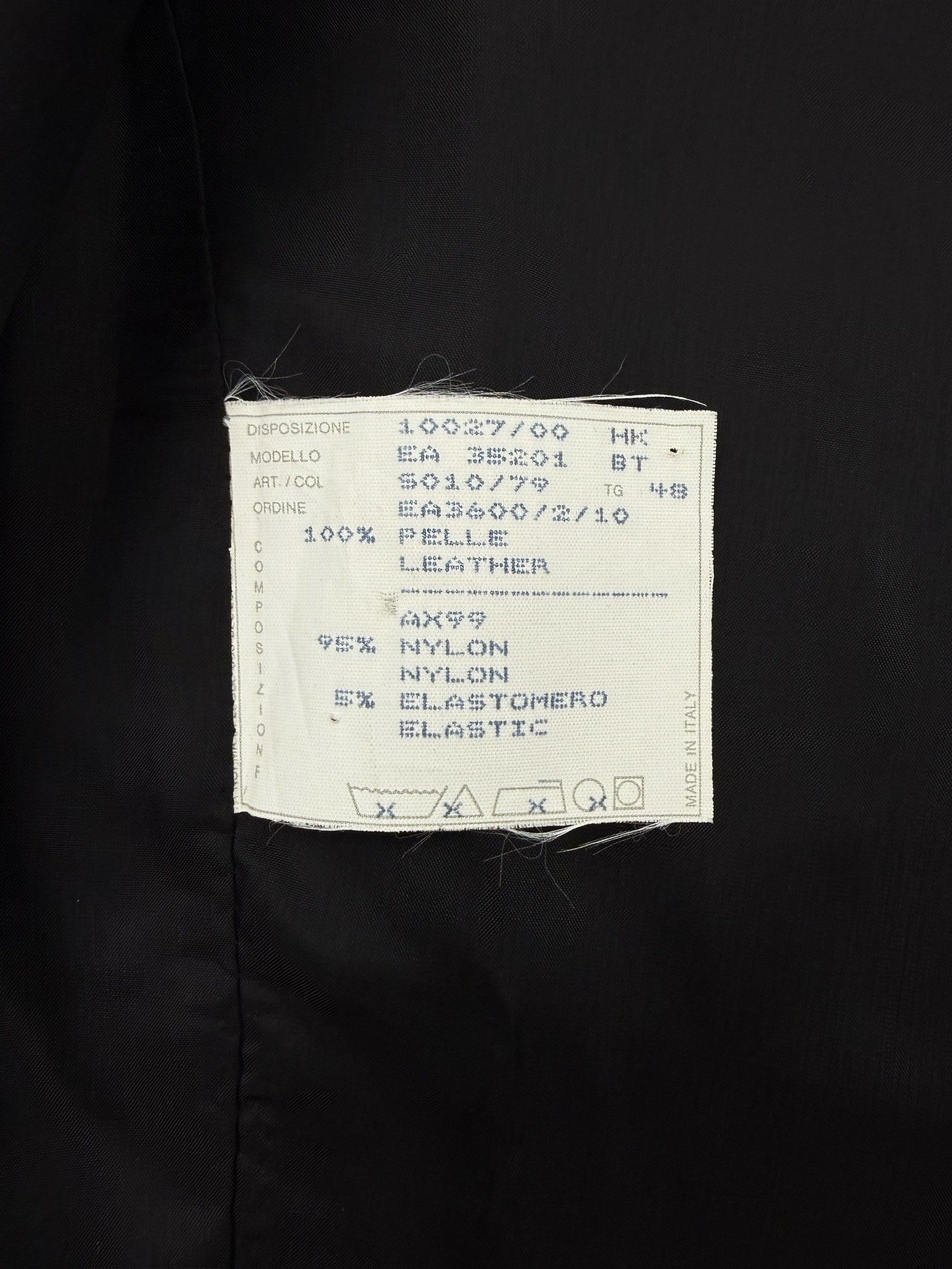 Alexander McQueen AW96 Alexander McQueen Dante Life is Pain Mesh Sleeve Leather Jacket Size US M / EU 48-50 / 2 - 7 Thumbnail