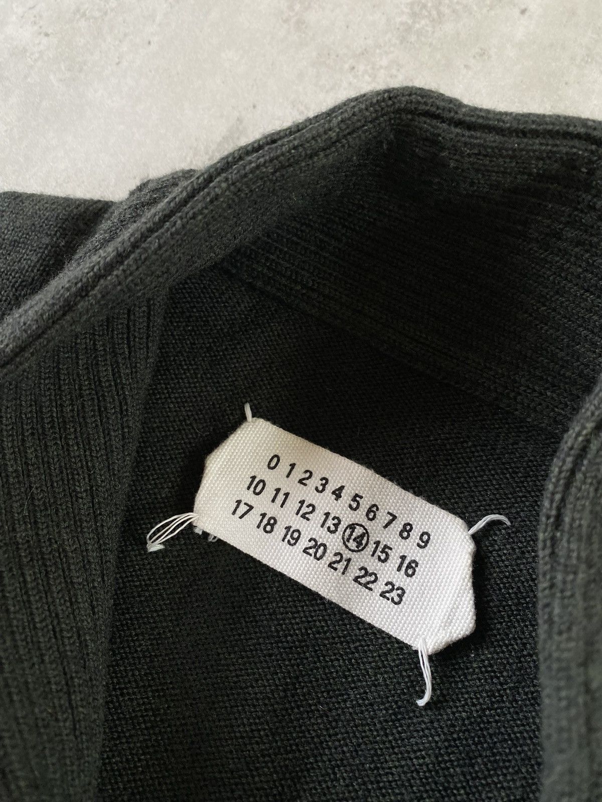 Maison Margiela Maison Martin Margiela Shawl Neck sweater Dark Green Size US M / EU 48-50 / 2 - 3 Thumbnail