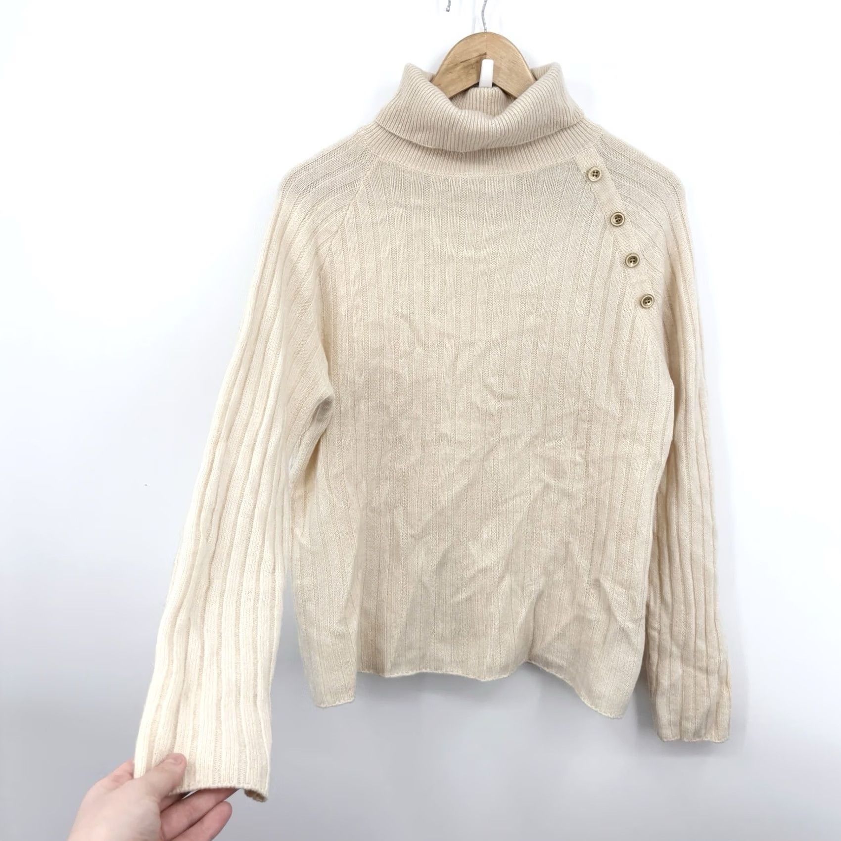 J.McLaughlin J. McLaughlin Sweater Large Cashmere Wool Quiet Luxury Old Money Preppy Academia Size L / US 10 / IT 46 - 2 Thumbnail