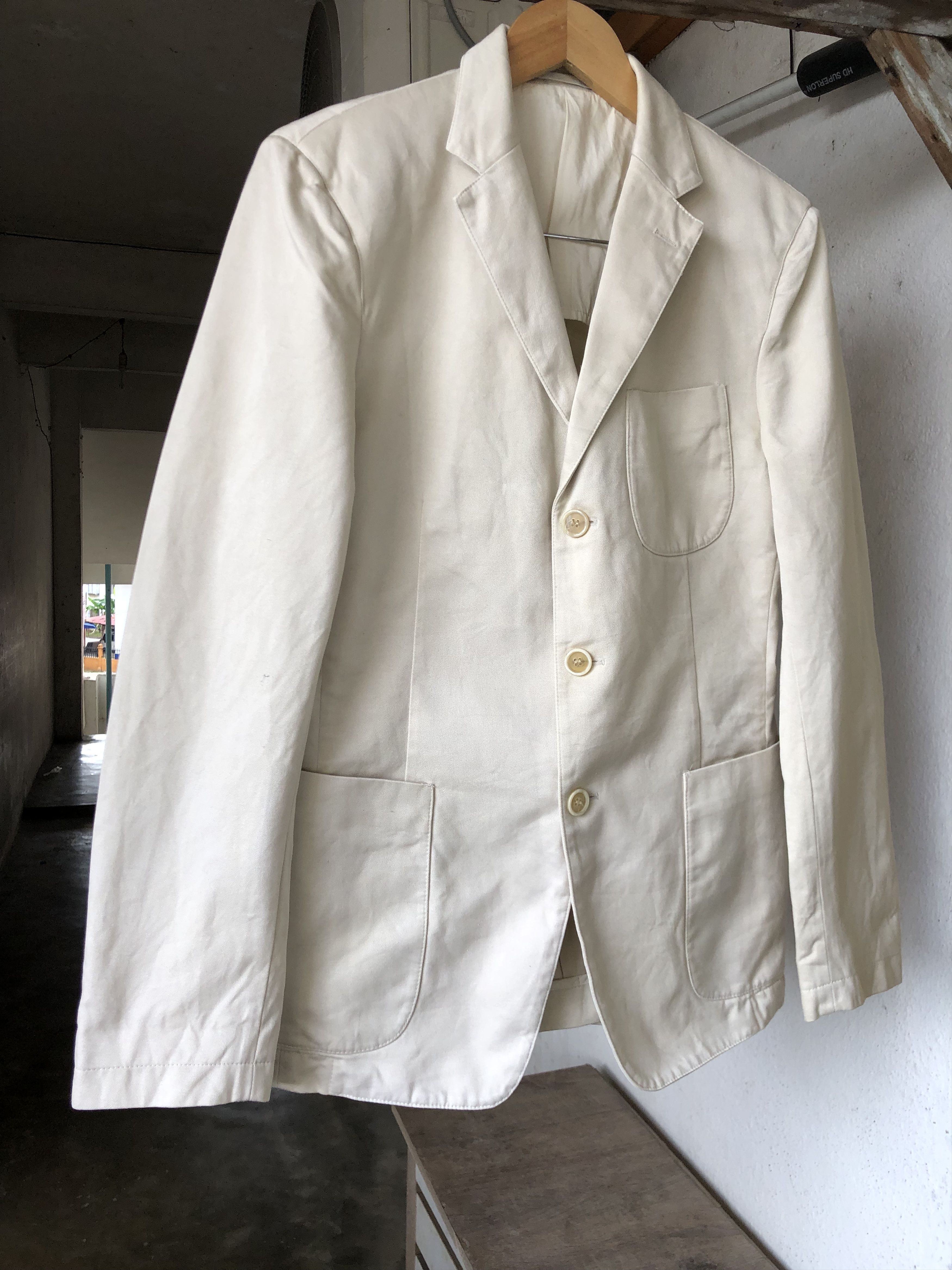Prada Vintage Prada Single Breasted Blazer Jacket Cotton Size US M / EU 48-50 / 2 - 9 Thumbnail