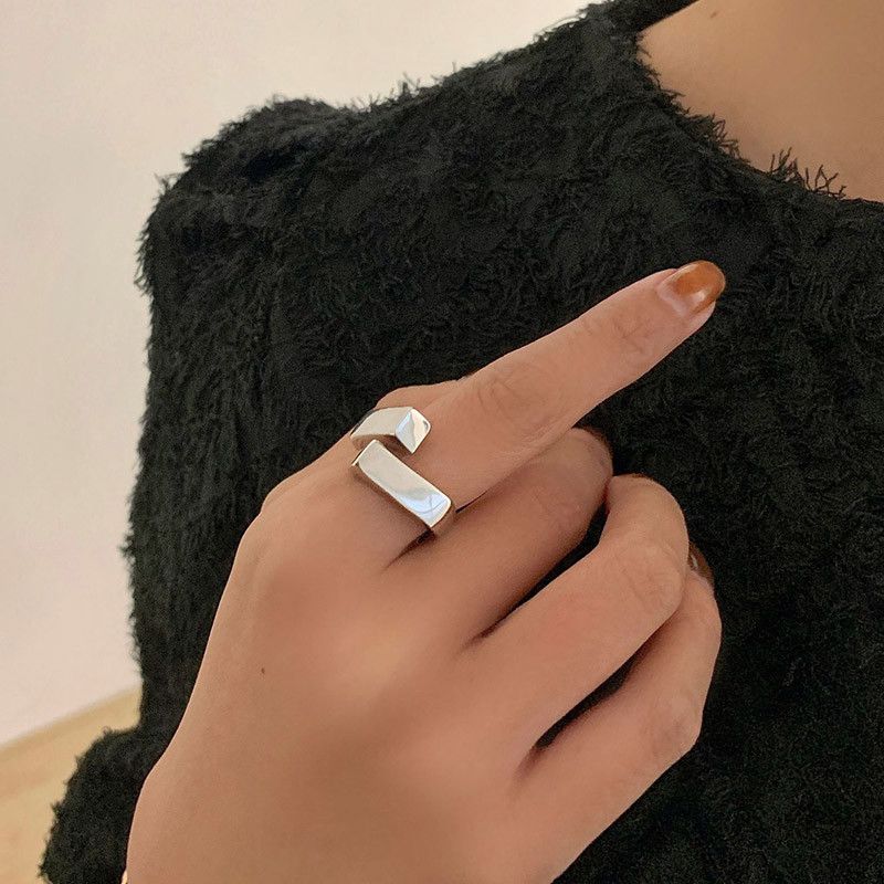Jewelry Creative Cross Geometric Ring Size ONE SIZE - 1 Thumbnail