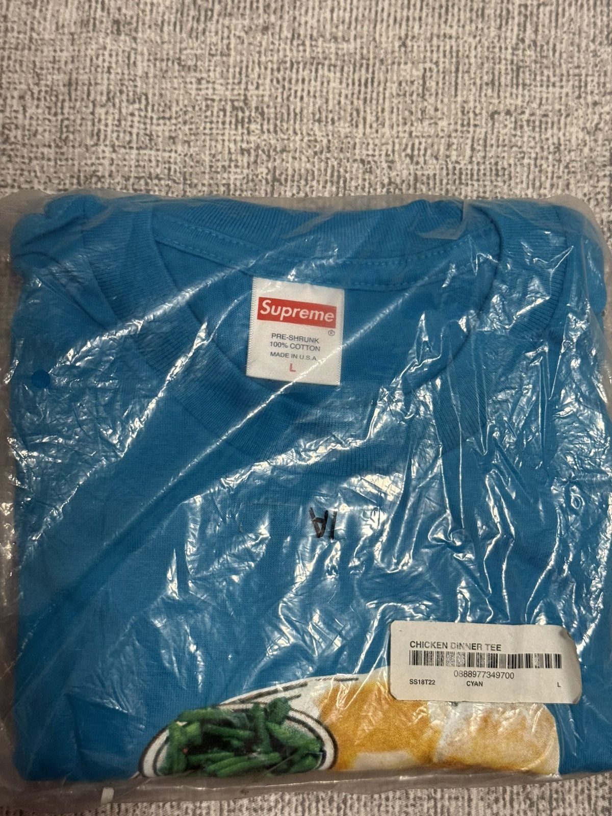 Supreme chicken dinner tee blue T-shirt
