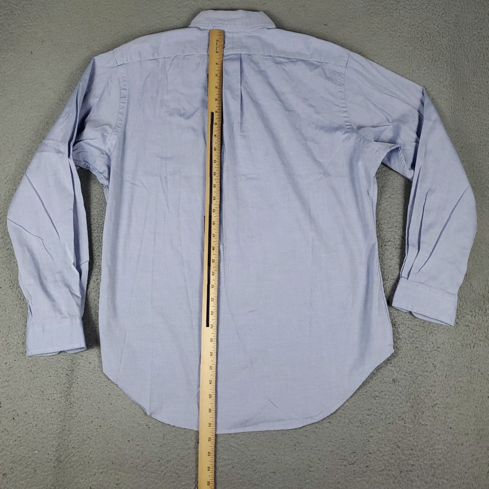 Ralph Lauren Ralph Lauren Shirt Mens 16 Blue Plaid Classic Pony Dress Button Up Long Sleeve Shirt Size 42R - 4 Thumbnail