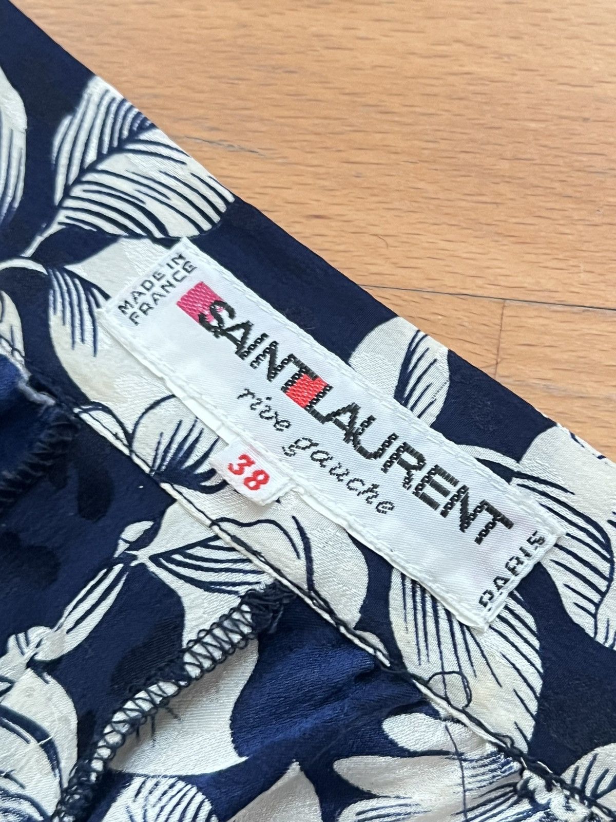 Saint Laurent Paris Vintage 80s Saint Laurent rive gauche floral dress Size M / US 6-8 / IT 42-44 - 3 Thumbnail