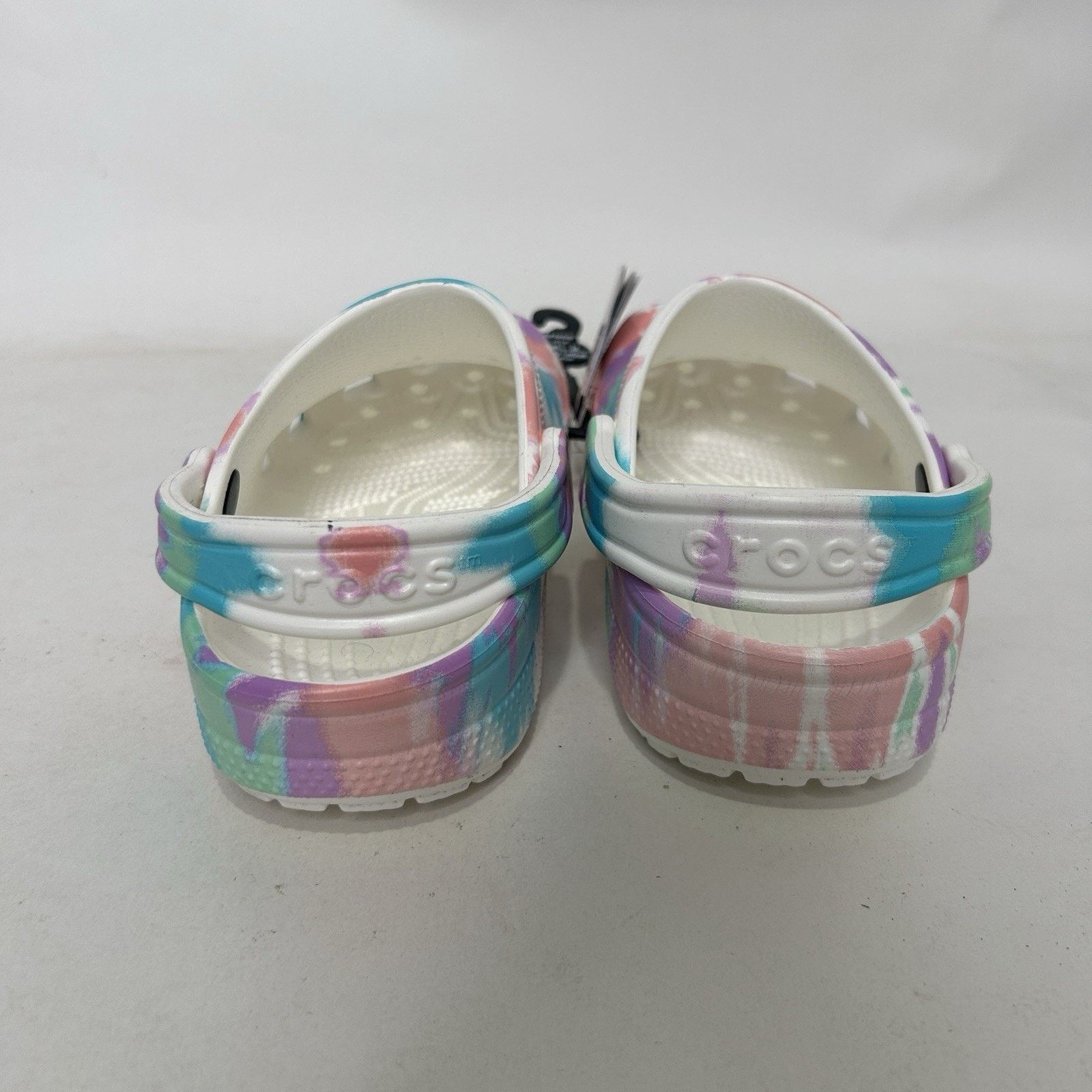 Crocs Crocs Classic Pastel Tie Dye Graphic Clog “Fresco” Size US 8 / IT 38 - 4 Thumbnail