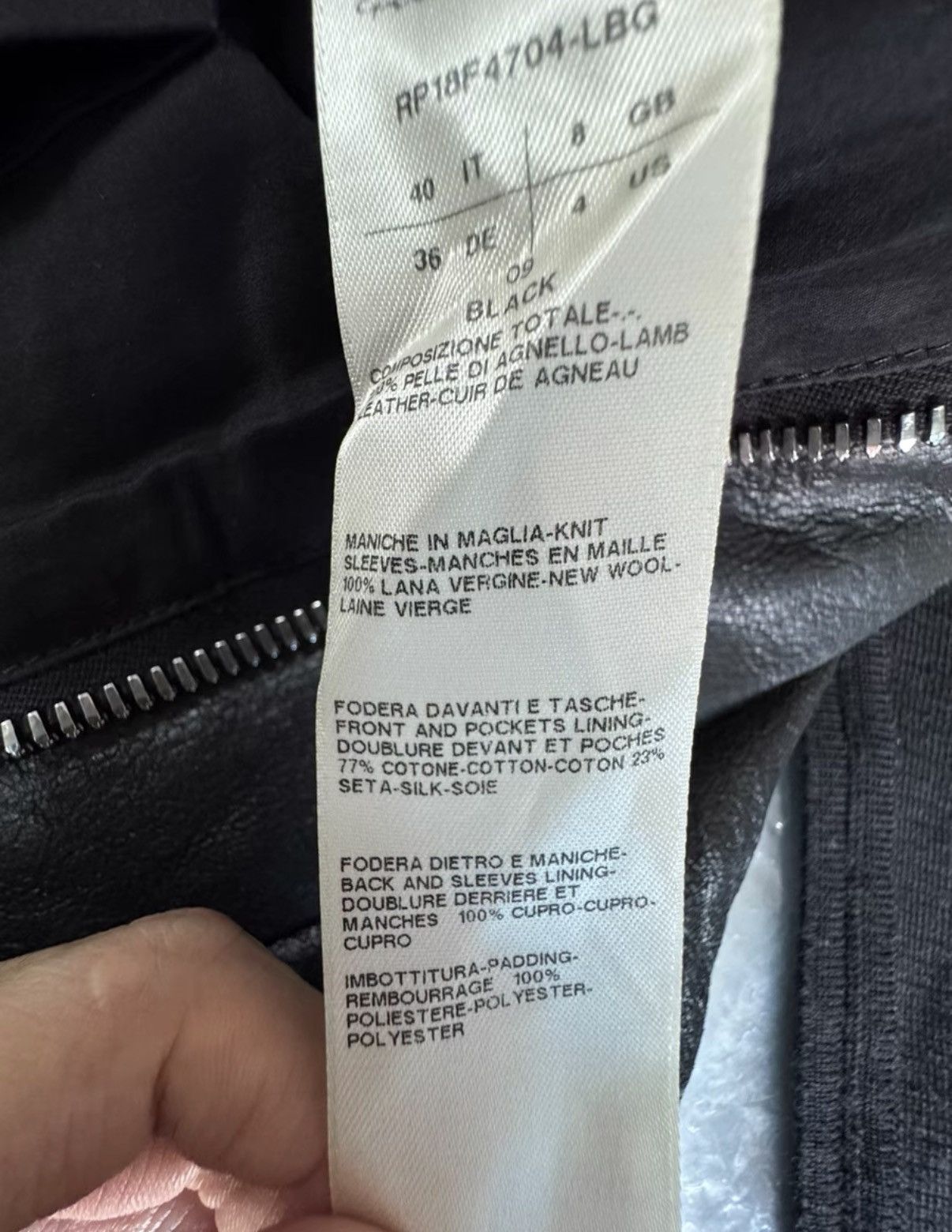 Rick Owens Rick Owens Women's Biker Leather Jacket K37 Size S / US 4 / IT 40 - 8 Thumbnail