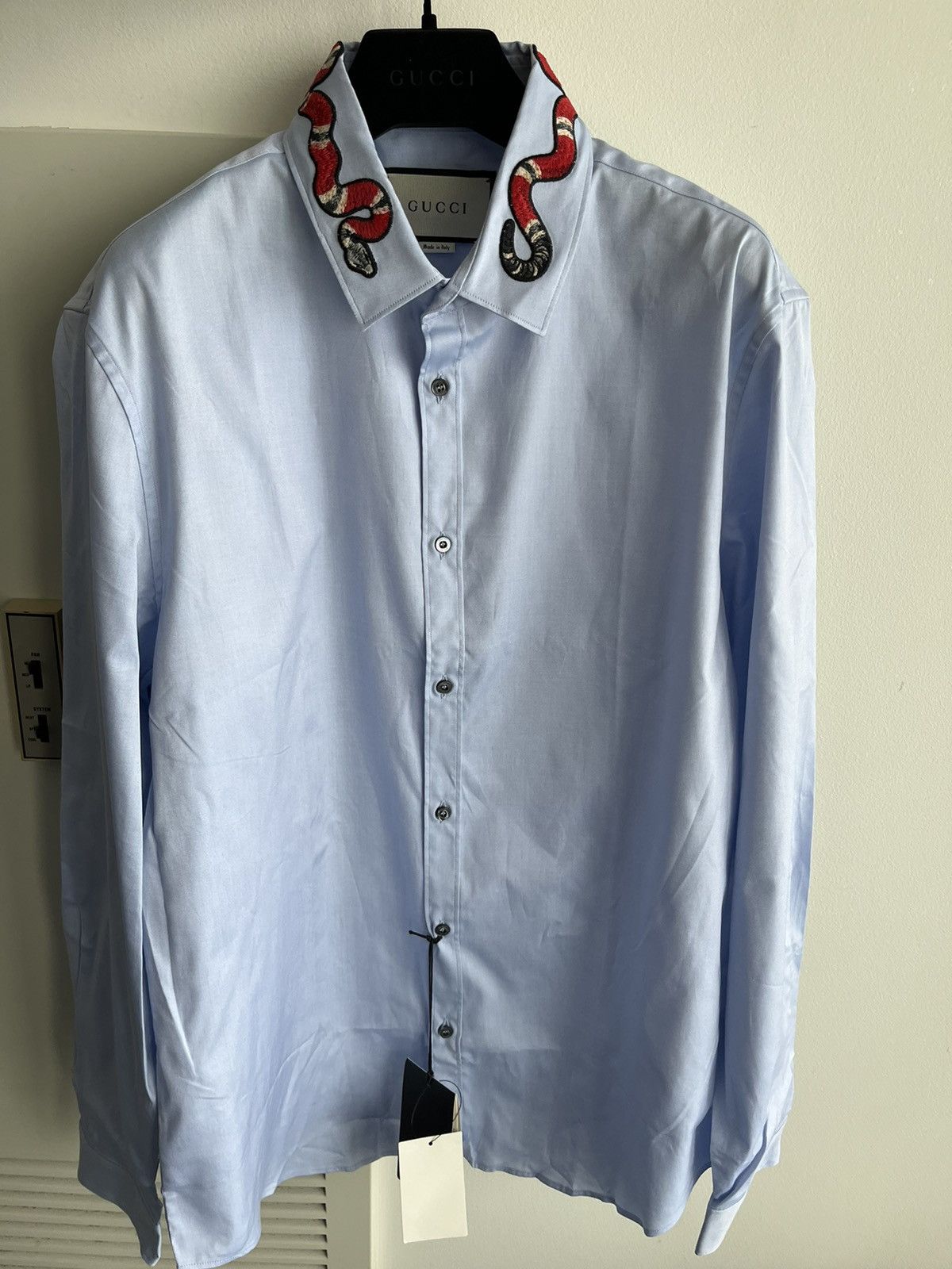 Gucci Gucci Runway 🐍 Embroidery Python Shirt Brand New Size US L / EU 52-54 / 3 - 11 Thumbnail