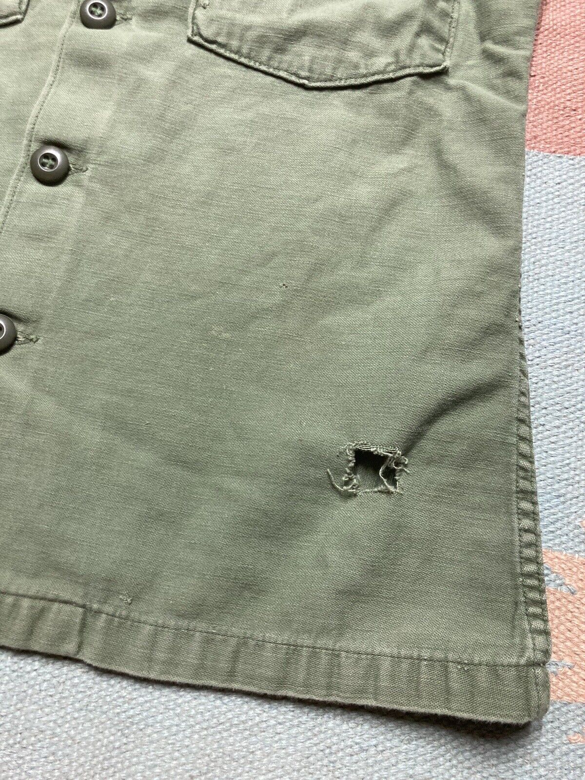Vintage Vtg 60s OG 107 shirt top Air Force patched named vietnam S Size US S / EU 44-46 / 1 - 2 Thumbnail