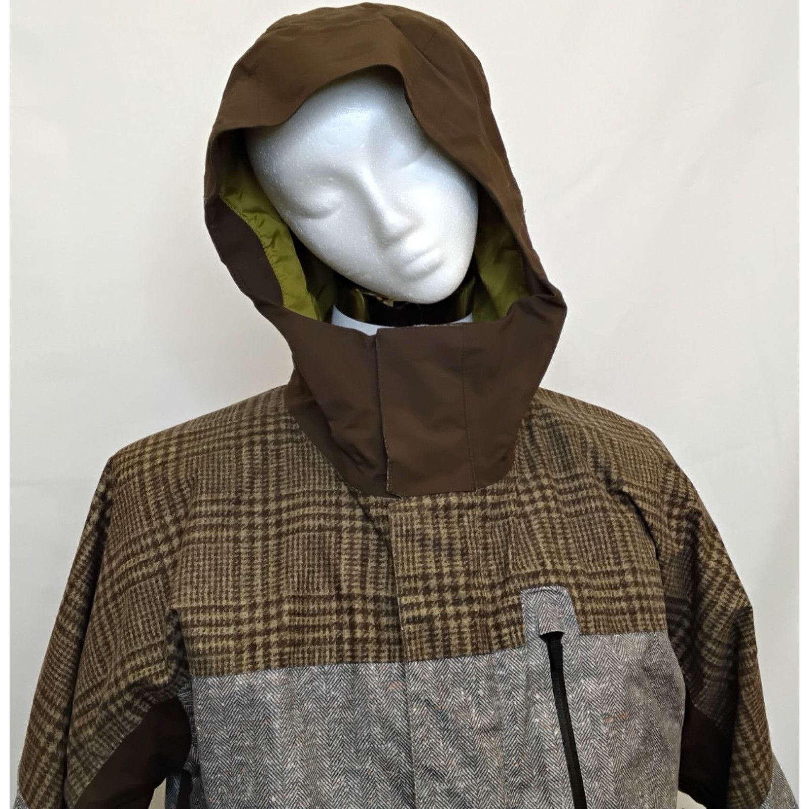 Burton Burton Snowboard Jacket Men's L Brown/Gray Herringbone Size US L / EU 52-54 / 3 - 5 Thumbnail