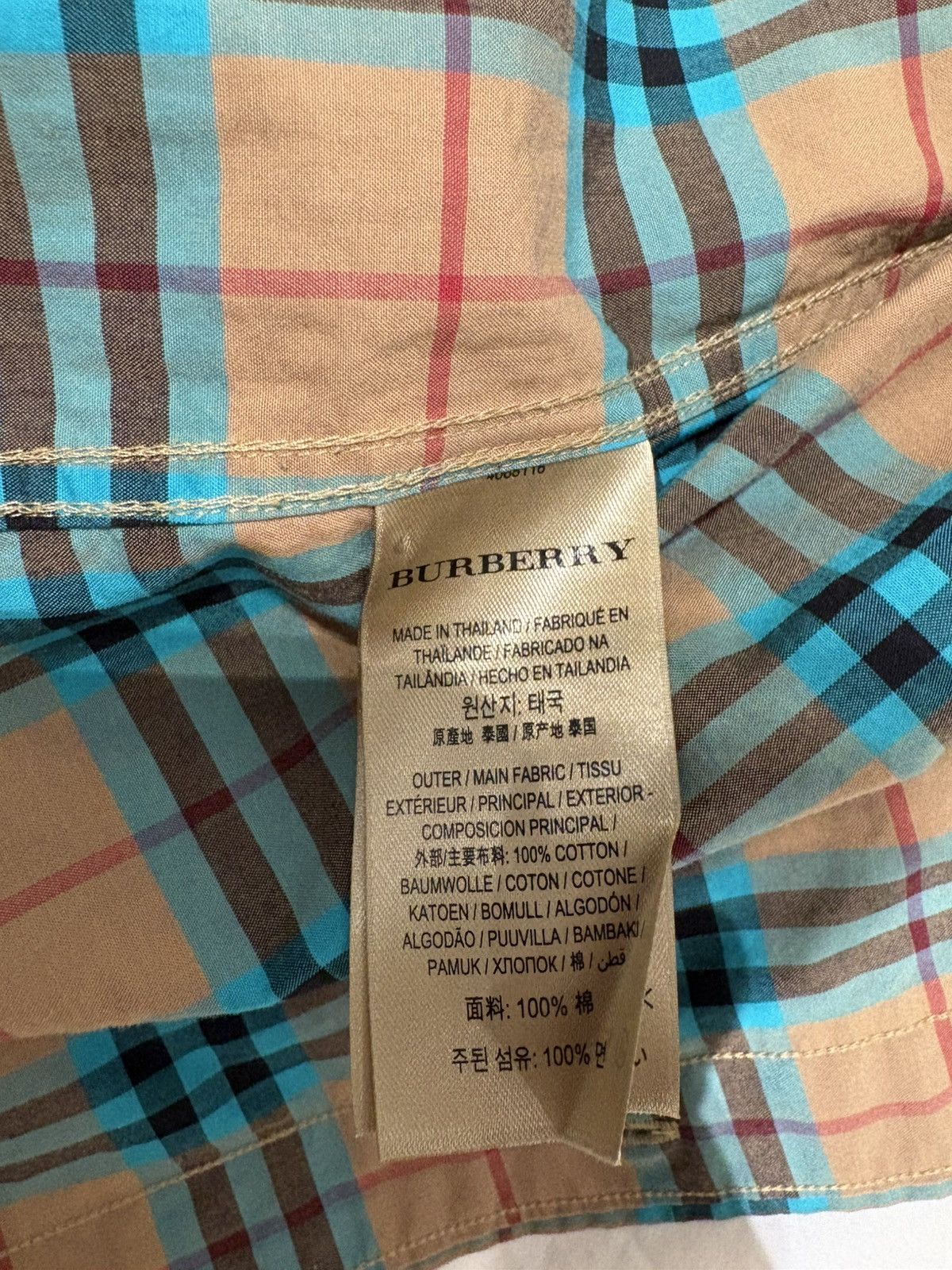 Burberry Burberry mens shirt blue/beige Size US XS / EU 42 / 0 - 7 Thumbnail