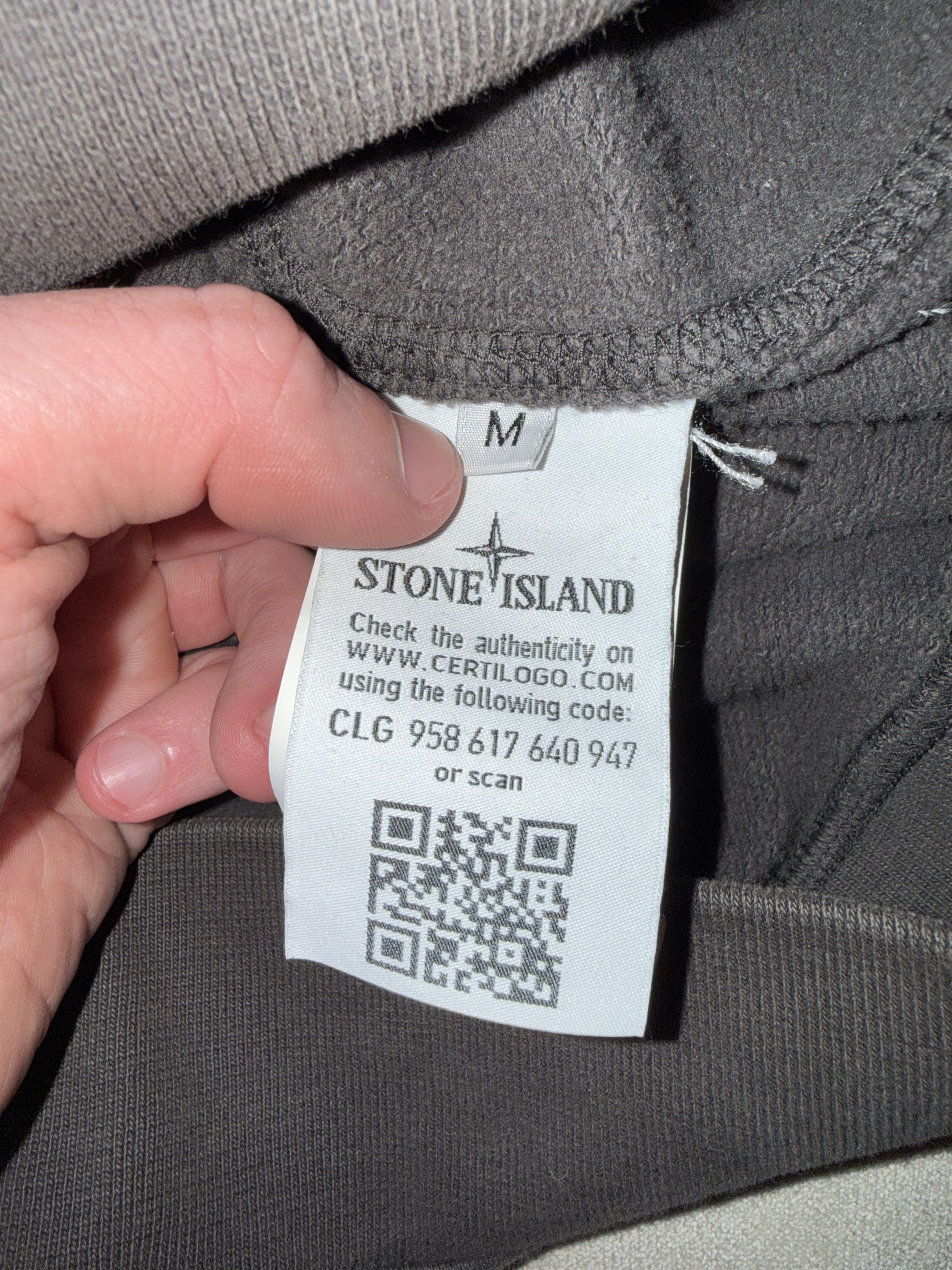 Stone Island Stone Island Black 100% Cotton Pullover Hoodie - Size M Size US M / EU 48-50 / 2 - 5 Thumbnail