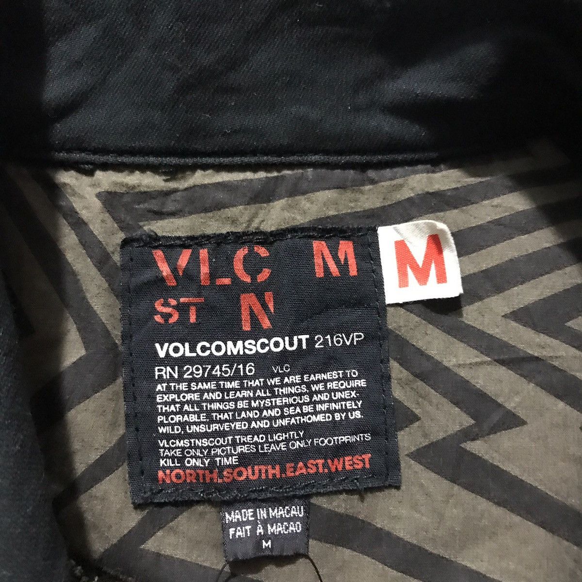 Volcom VOLCOM SCOUT CANVAS MILITARY PARKA JACKET Size US M / EU 48-50 / 2 - 8 Thumbnail