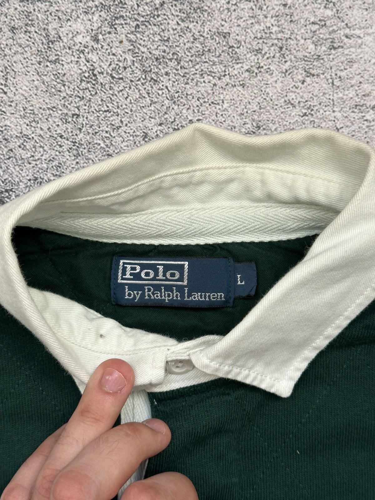 Polo Ralph Lauren Vintage Polo Ralph Lauren Sweatshirt Green Fit Orange Logo Size US L / EU 52-54 / 3 - 10 Thumbnail