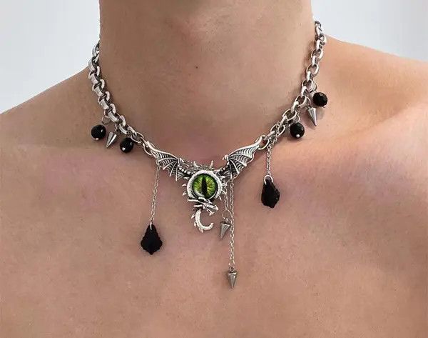 Jewelry Devil’s Eye Pendant Necklace – Dark Cold Wind Size ONE SIZE - 7 Thumbnail