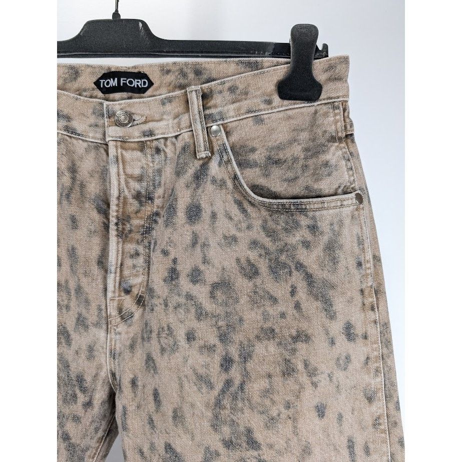 Tom Ford o1rshd1 Denim Pant in Aged Leopard Size US 33 - 8 Thumbnail