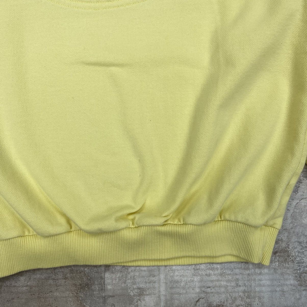 Lacoste × Vintage VINTAGE 90s LACOSTE CHEMISE LOGO CREWNECK YELLOW Size US L / EU 52-54 / 3 - 8 Thumbnail