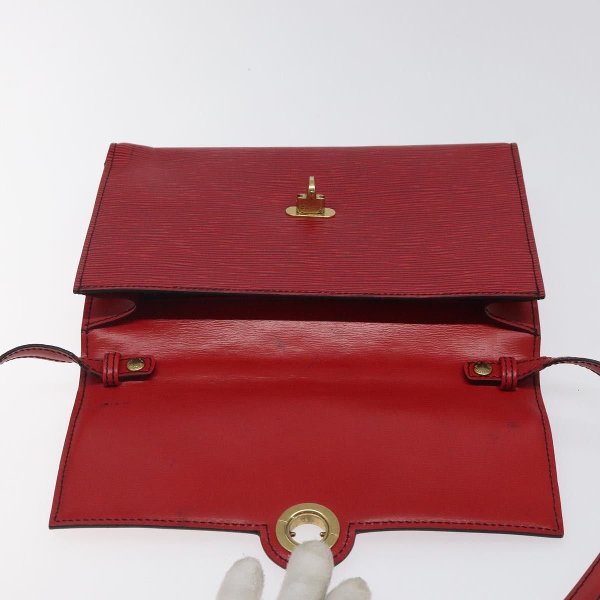 Louis Vuitton LOUIS VUITTON Epi Pochette Arche Shoulder Bag Red M52577 Size ONE SIZE - 9 Thumbnail