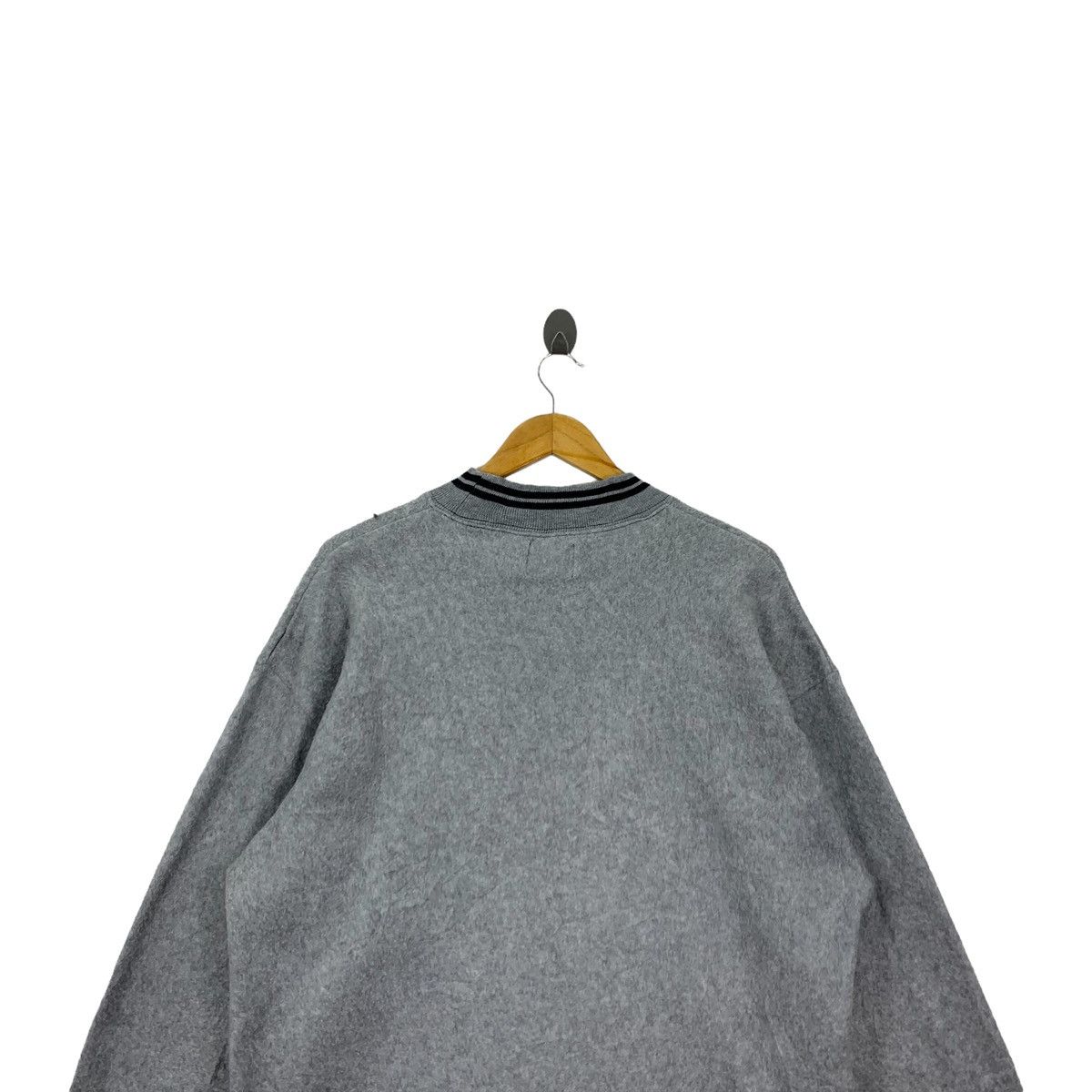 Vintage Vintage LEYTON HOUSE Racing Plain Design Fleece Long Sleeve Size L / US 10 / IT 46 - 5 Thumbnail