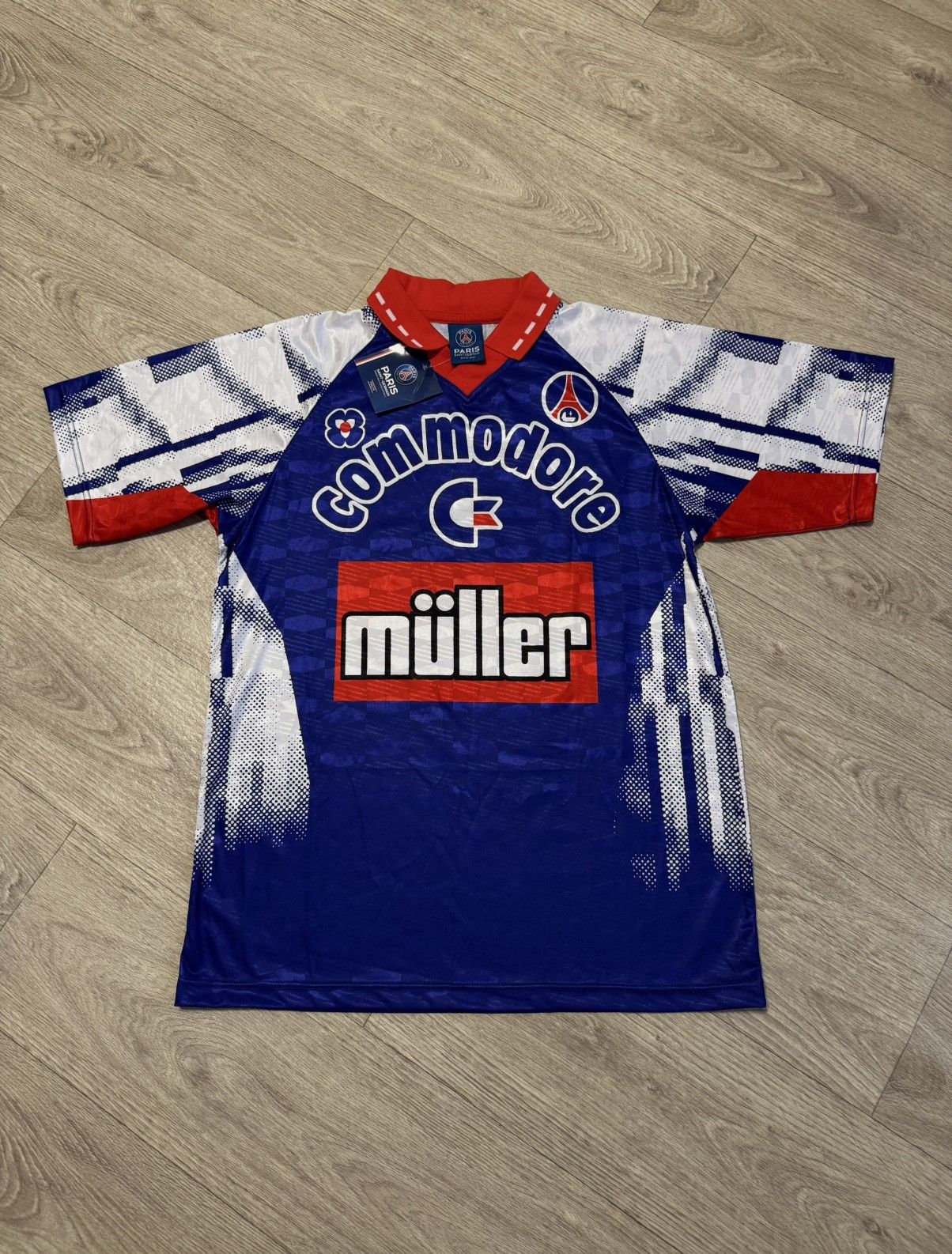 Vintage 🔷Retro PSG Paris Saint-Germain 1992/93 Soccer jersey🔷 Size US L / EU 52-54 / 3 - 1 Thumbnail