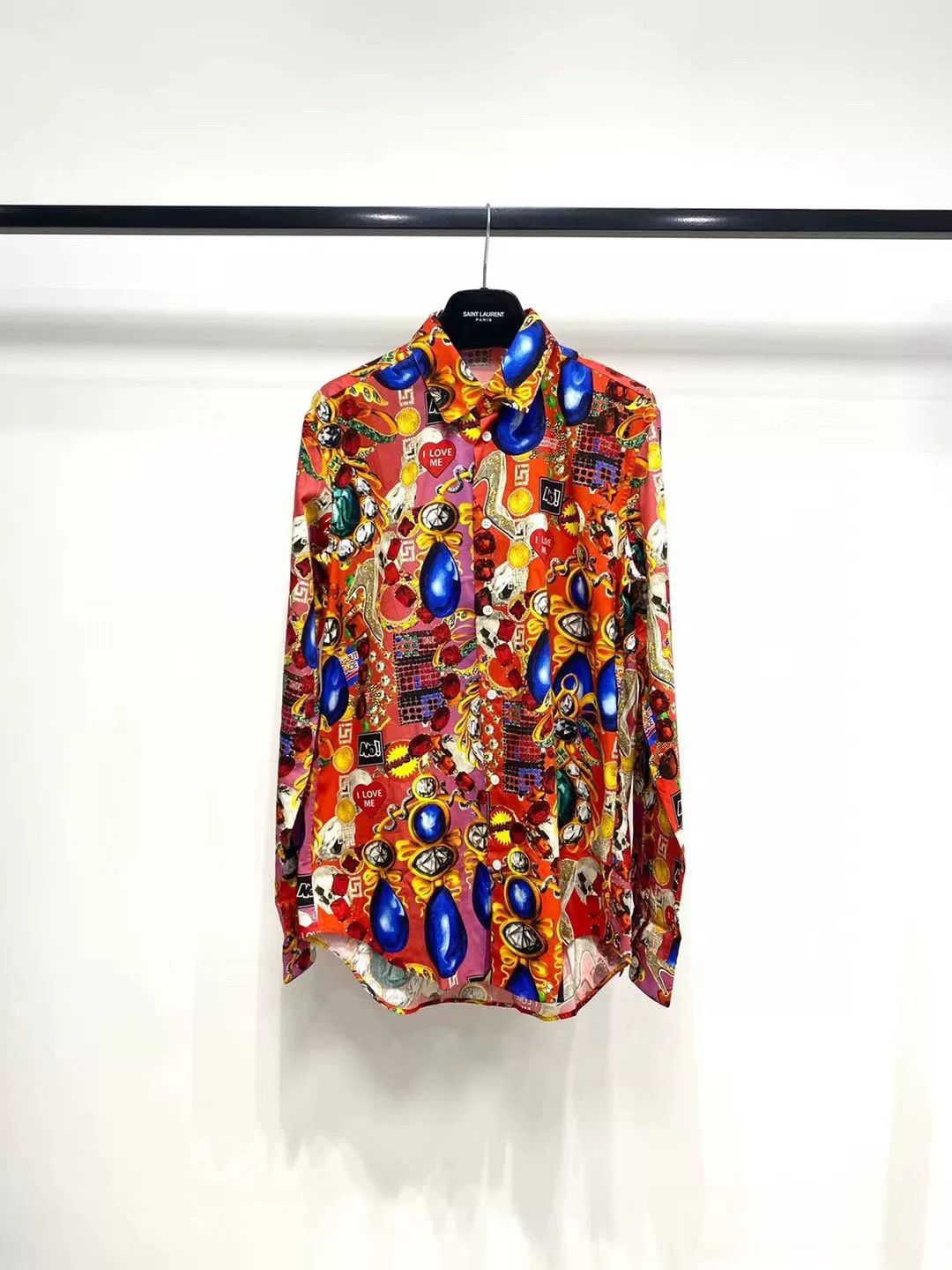 Versace Versace Spring Summer Slim Gem Shirt Size US XXS / EU 40 - 1 Thumbnail