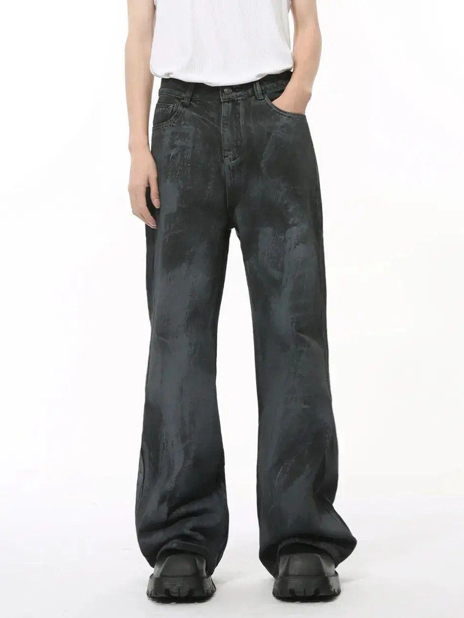 Japanese Brand Retro loose high street flared jeans Size US 32 / EU 48 - 5 Thumbnail