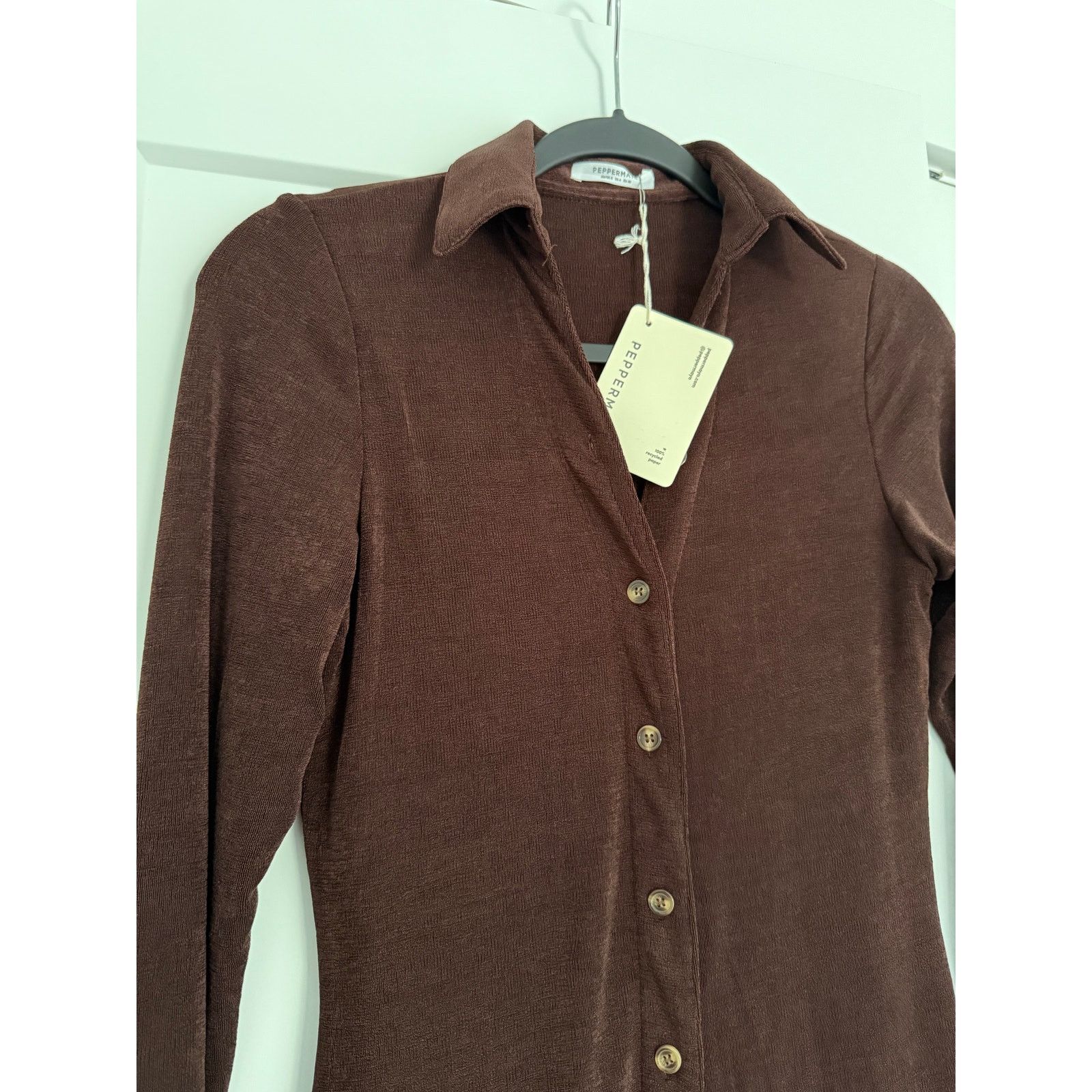 REVOLVE $60 New peppermayo Ring My Bell Mini Dress - Brown - size 4 Size S / US 4 / IT 40 - 7 Thumbnail
