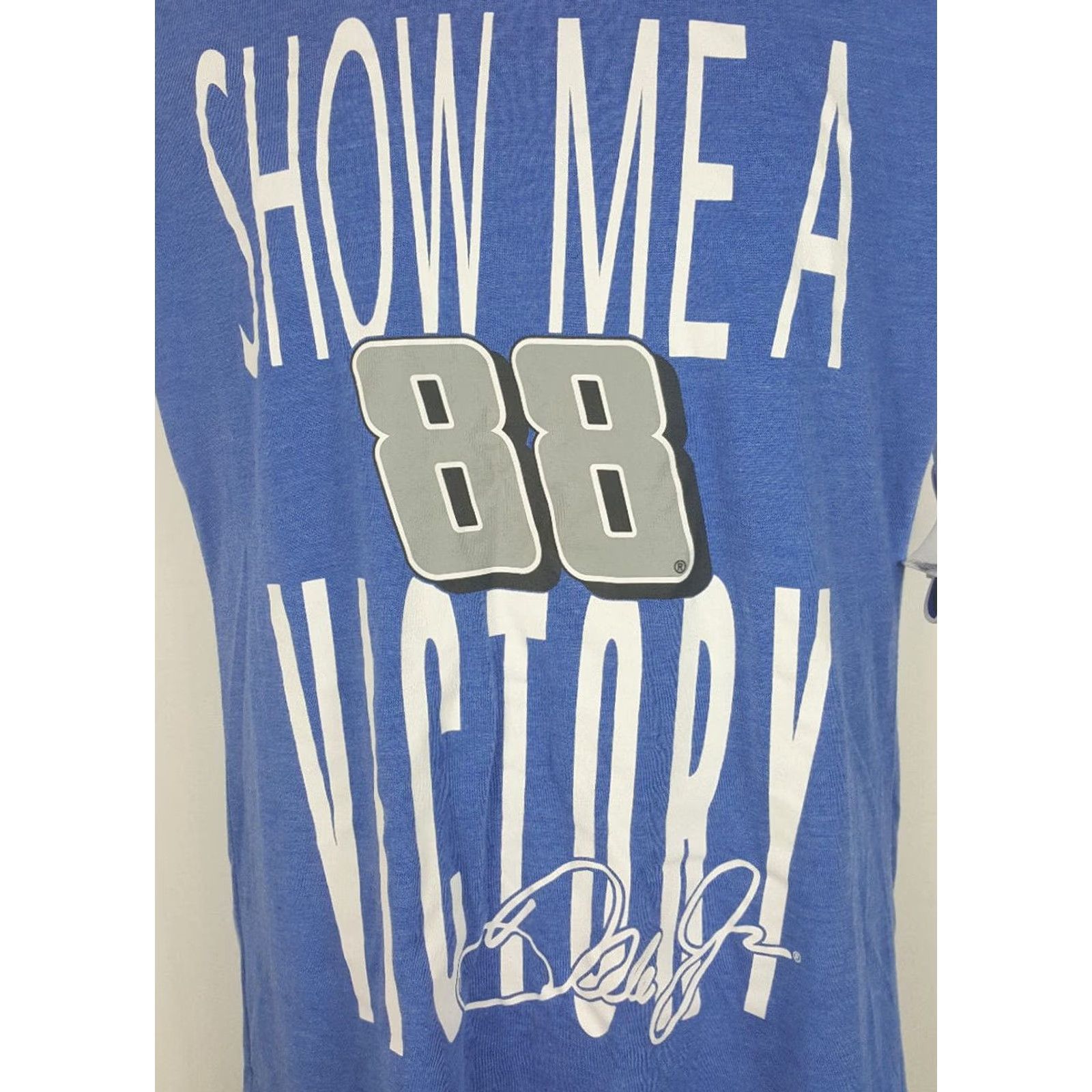 NASCAR Dale Earnhardt Jr NASCAR Blue T-Shirt Women's Size M Crew Neck Short Sleeve Knit 100% Cotton Vintage Logo Size M / US 6-8 / IT 42-44 - 2 Thumbnail