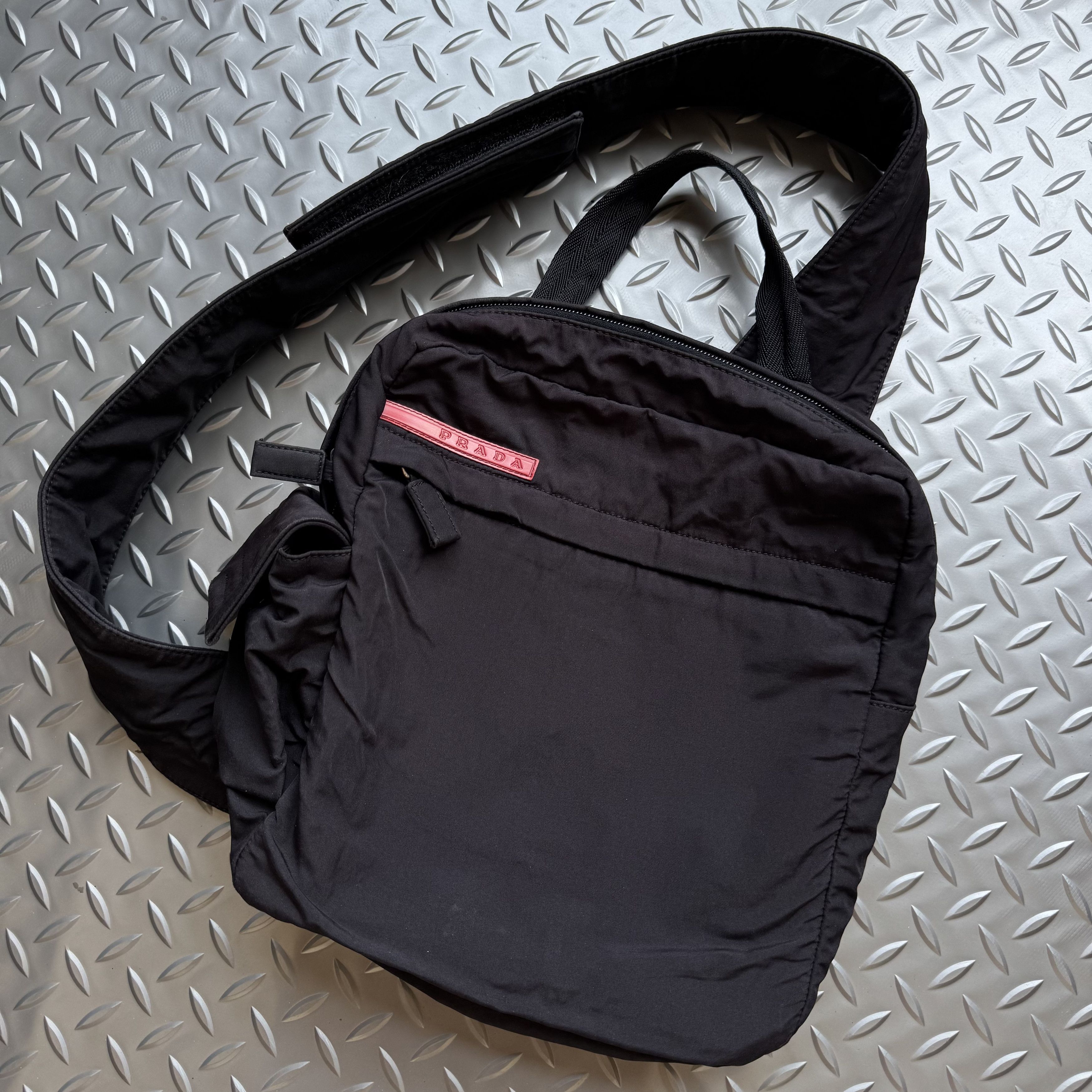 Prada Sport / Linea Rossa Nylon Shoulder Bag