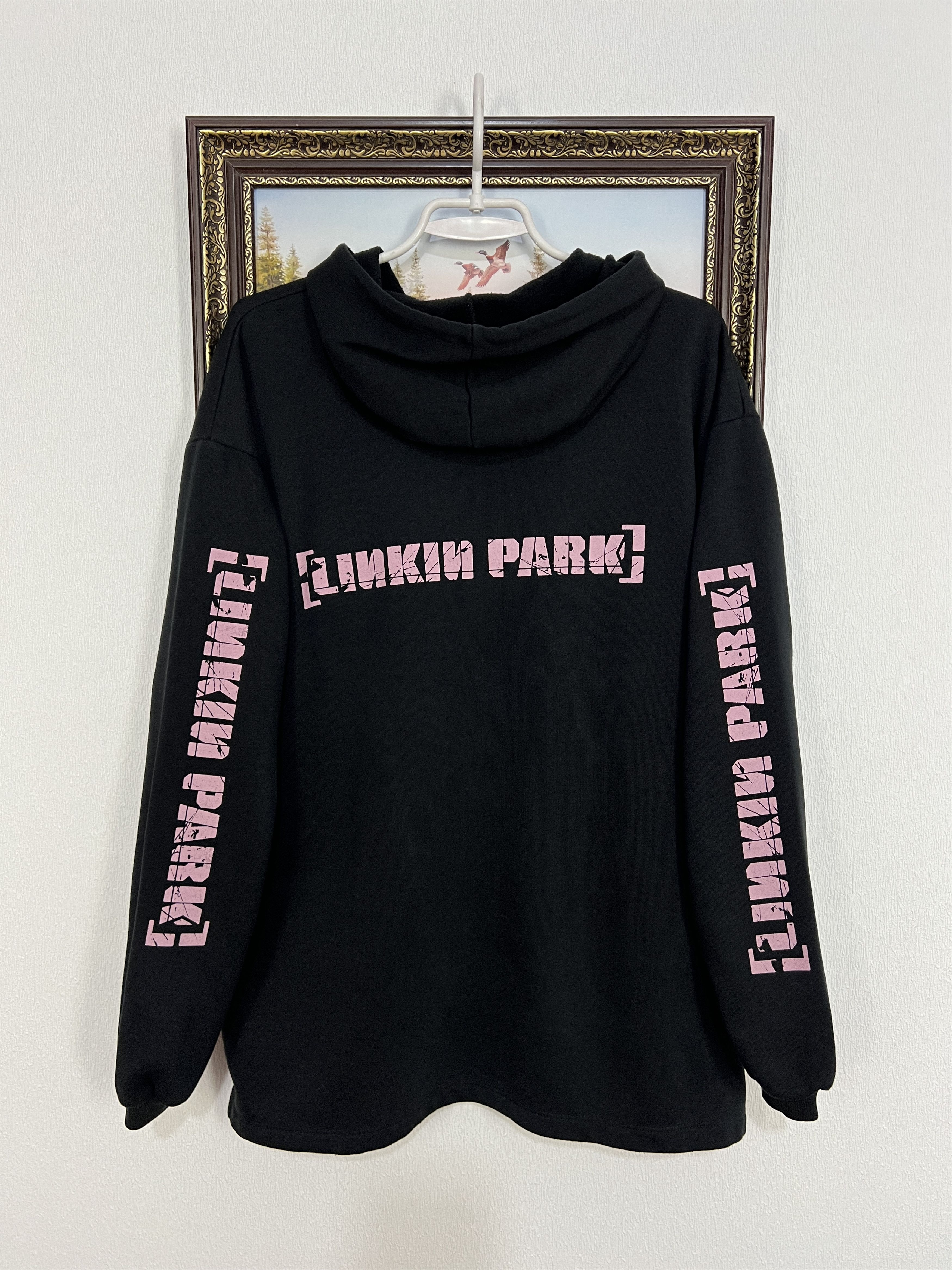 Vintage Vintage Linkin Park Band Over Print Hoodie Big Logo Jacket Size US L / EU 52-54 / 3 - 9 Thumbnail