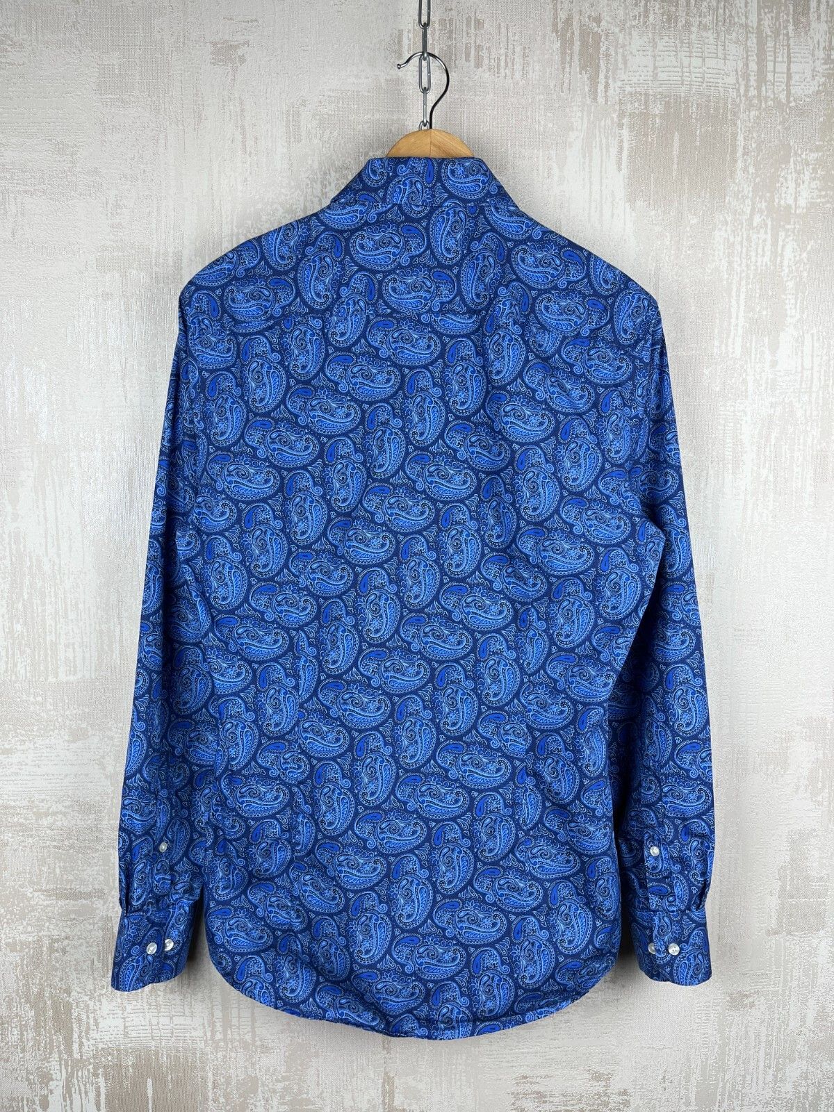 Other John Henric Sweden Paisley Pattern Dress Shirt Button Up Size US M / EU 48-50 / 2 - 12 Thumbnail