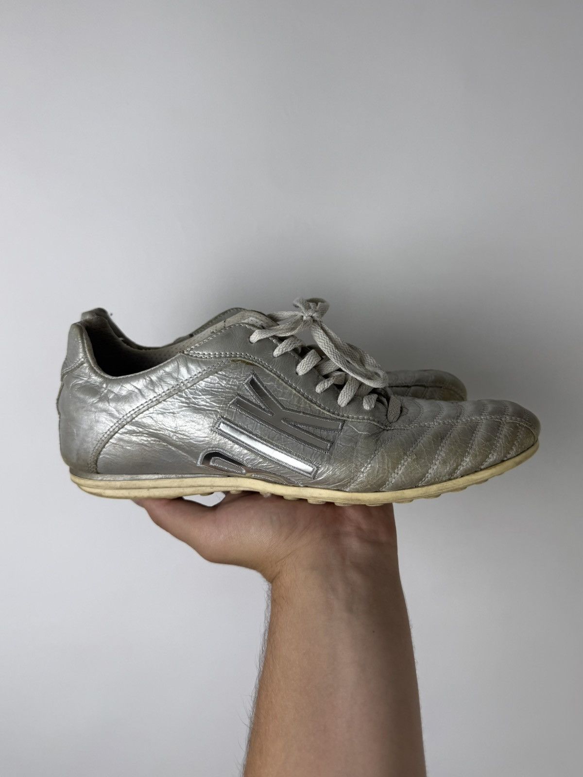 Dirk Bikkembergs Dirk Bikkembergs VTG Low Trainer Leather Logo Shoes Sneakers Size US 8 / EU 41 - 11 Thumbnail