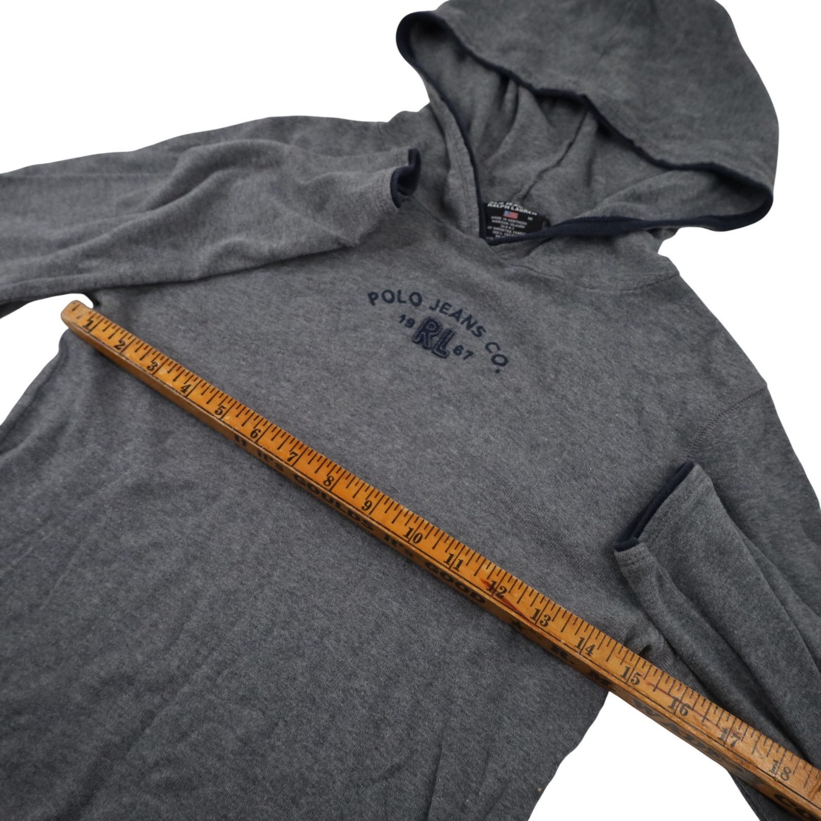 Polo Ralph Lauren × Vintage VTG Y2k Polo Jeans Co Ralph Lauren Spellout Hoodie Size M / US 6-8 / IT 42-44 - 7 Thumbnail