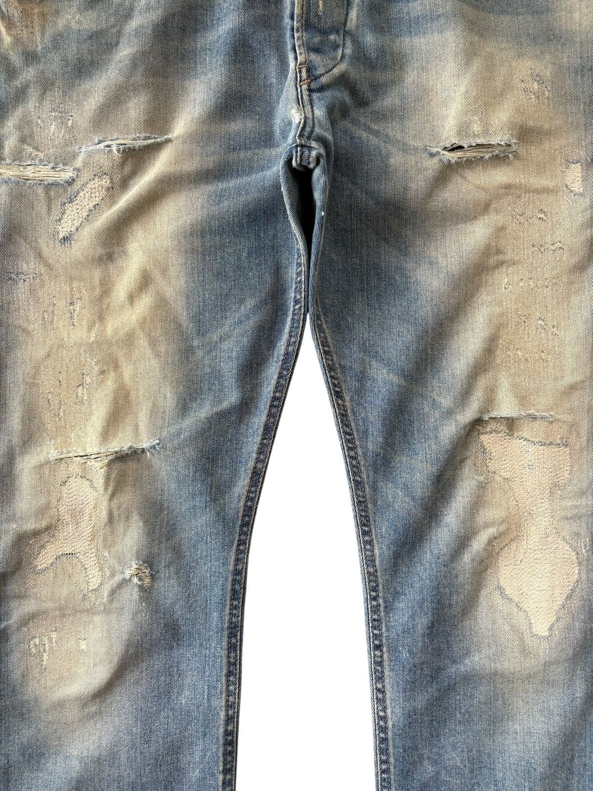 Diesel Vintage Italy Diesel Belther Mud Wash Distressed Jeans Size US 37 - 3 Thumbnail