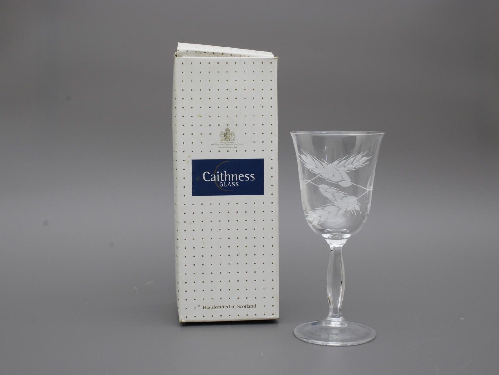 Other Caithness Claret Wine Glass crafted Etched Drinking Glass Size ONE SIZE - 1 Thumbnail