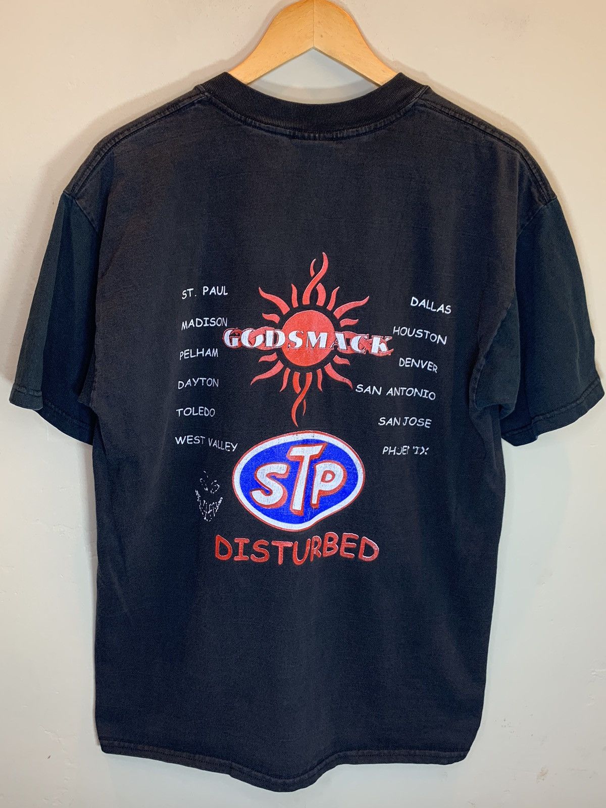 Band Tees *RARE* Vintage Stone Temple Pilots Godsmack Disturbed Shirt Size US L / EU 52-54 / 3 - 2 Thumbnail