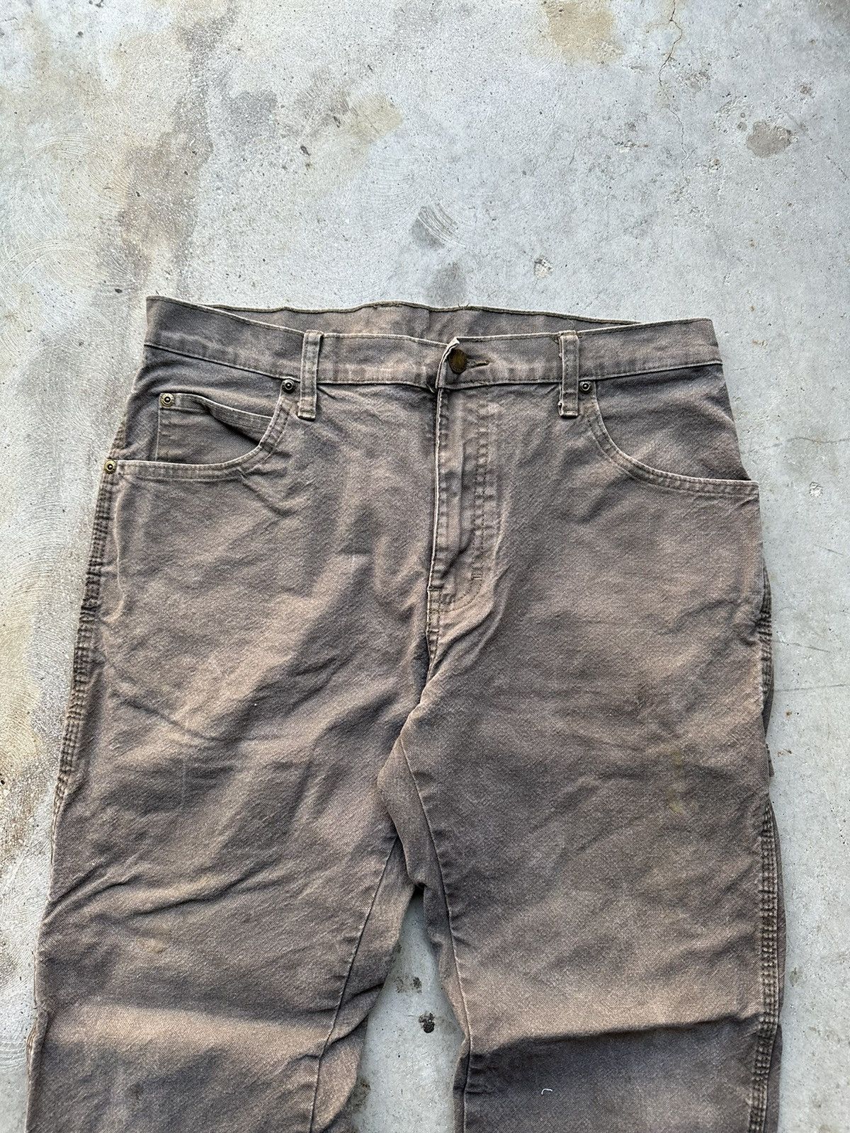 Dickies Y2K Vintage Brown dickies denim pants Size US 32 / EU 48 - 2 Thumbnail