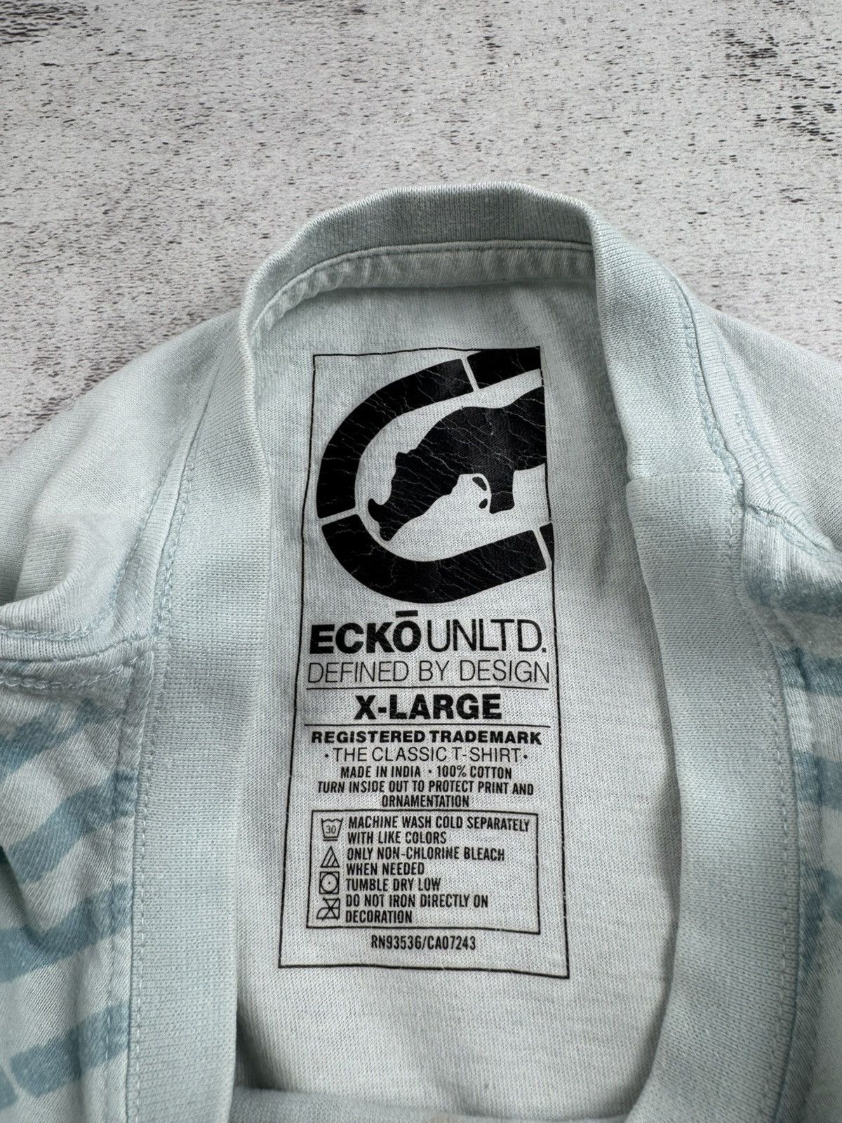 Ecko Unltd. Vintage Ecko Unltd Skate Rap USA Flag Hip Hop Rap Blue Skull Y2K T Shirt Tee Size US XL / EU 56 / 4 - 9 Thumbnail