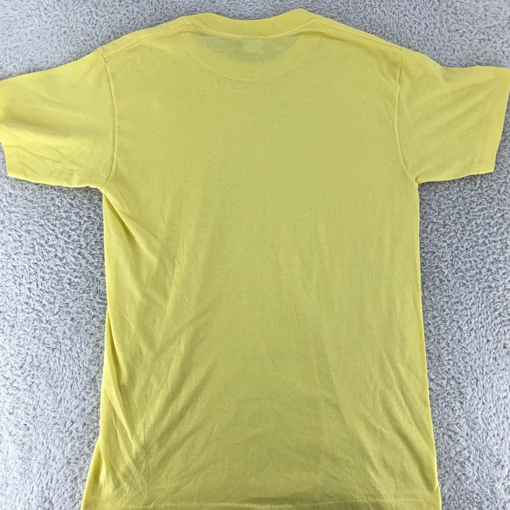 Vintage VINTAGE 80s Shirt Mens S/M Yellow Soft Single Stitch Tee 90s Classic Made USA Size US S / EU 44-46 / 1 - 4 Thumbnail